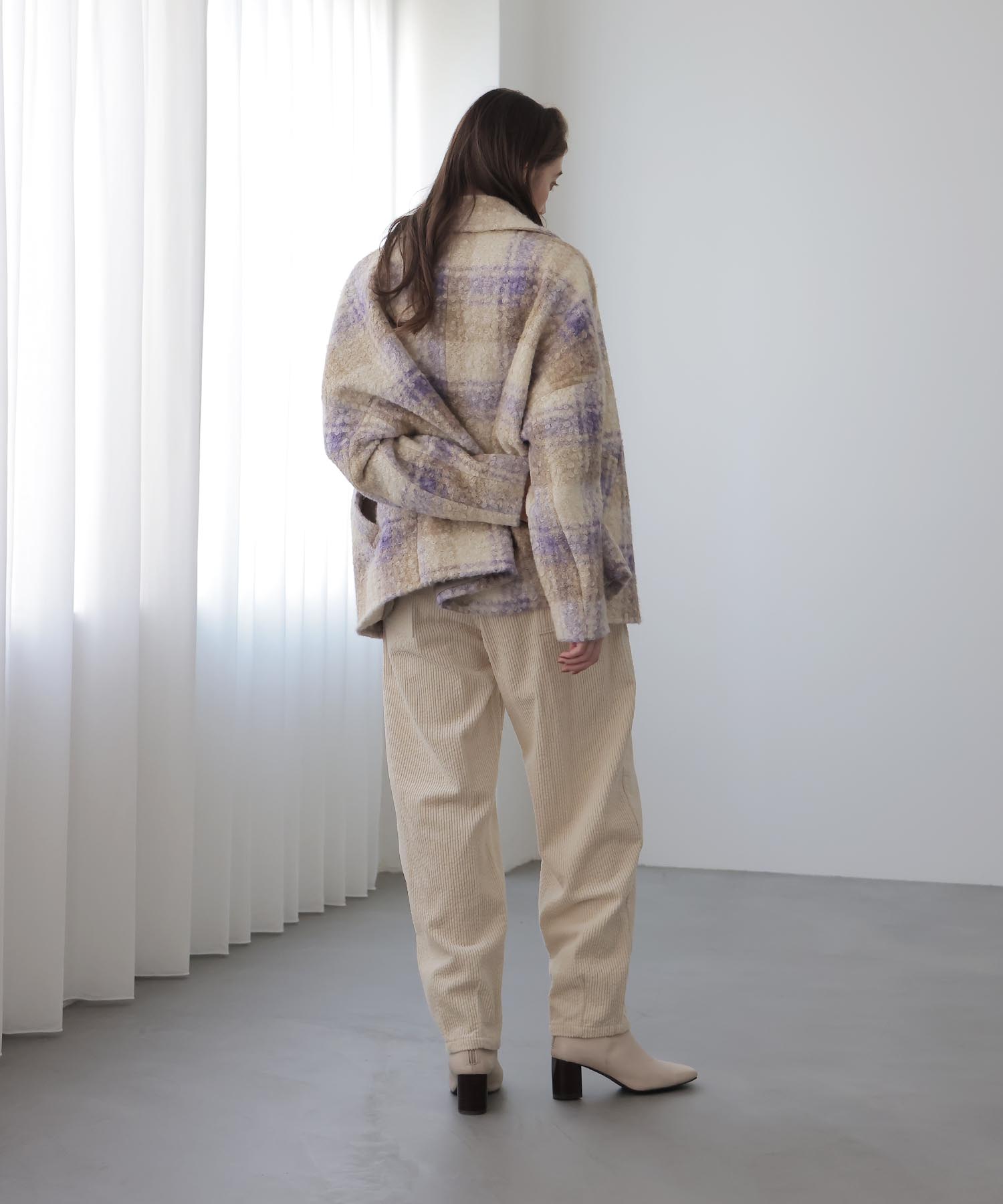 コーデュロイワイドパンツ