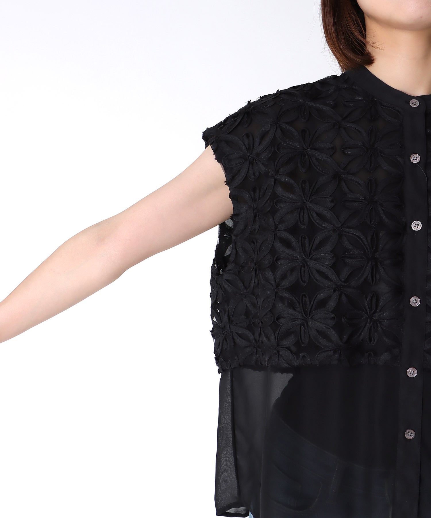 フラワー刺繍ブラウス【セットアップ有り】
