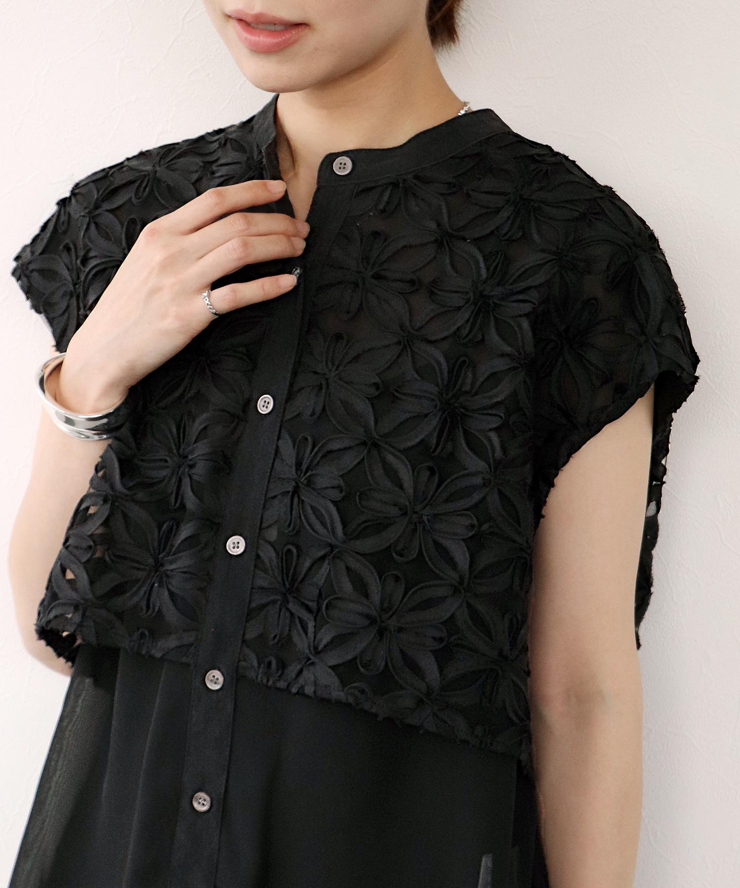 フラワー刺繍ブラウス【セットアップ有り】