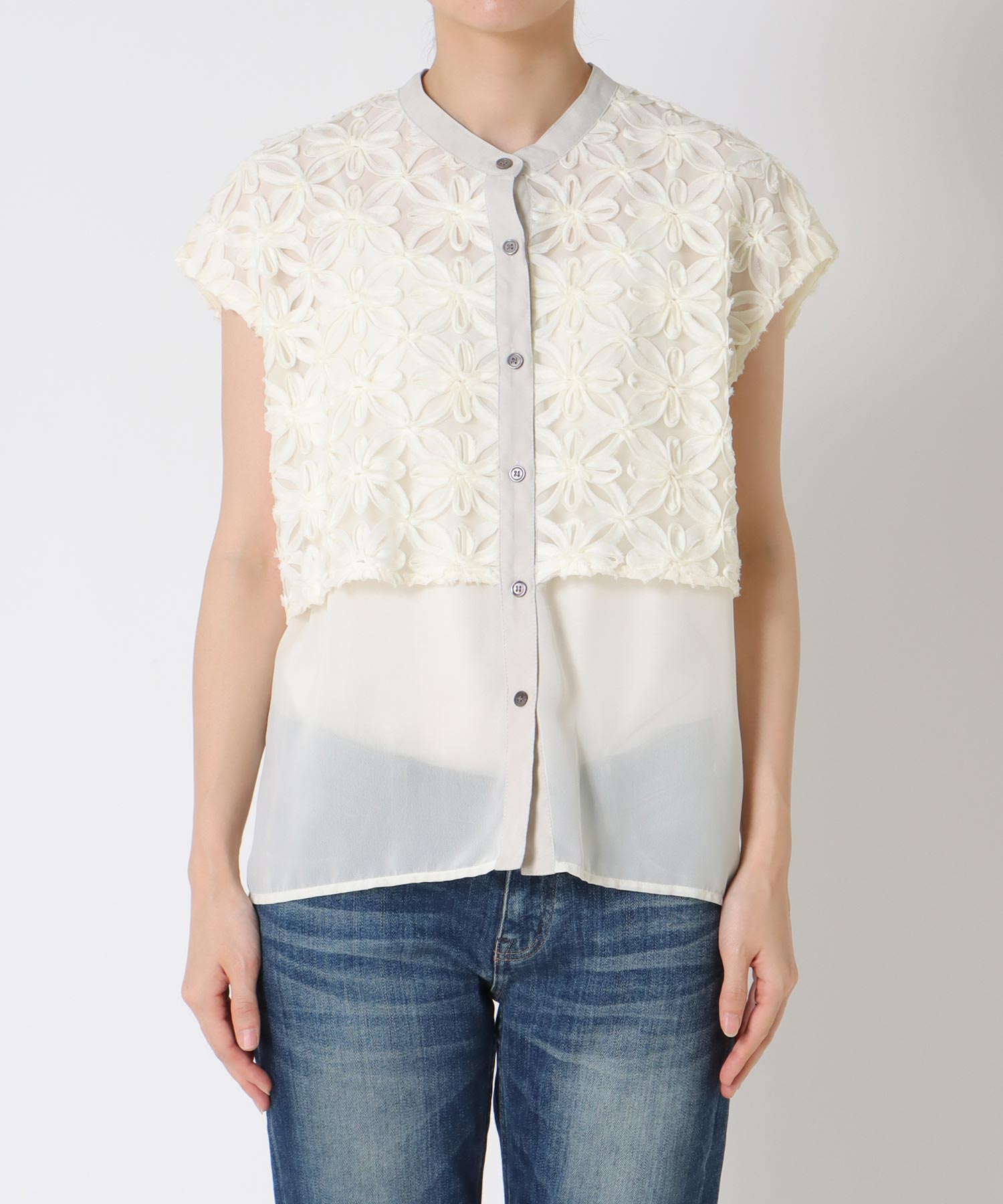 フラワー刺繍ブラウス【セットアップ有り】