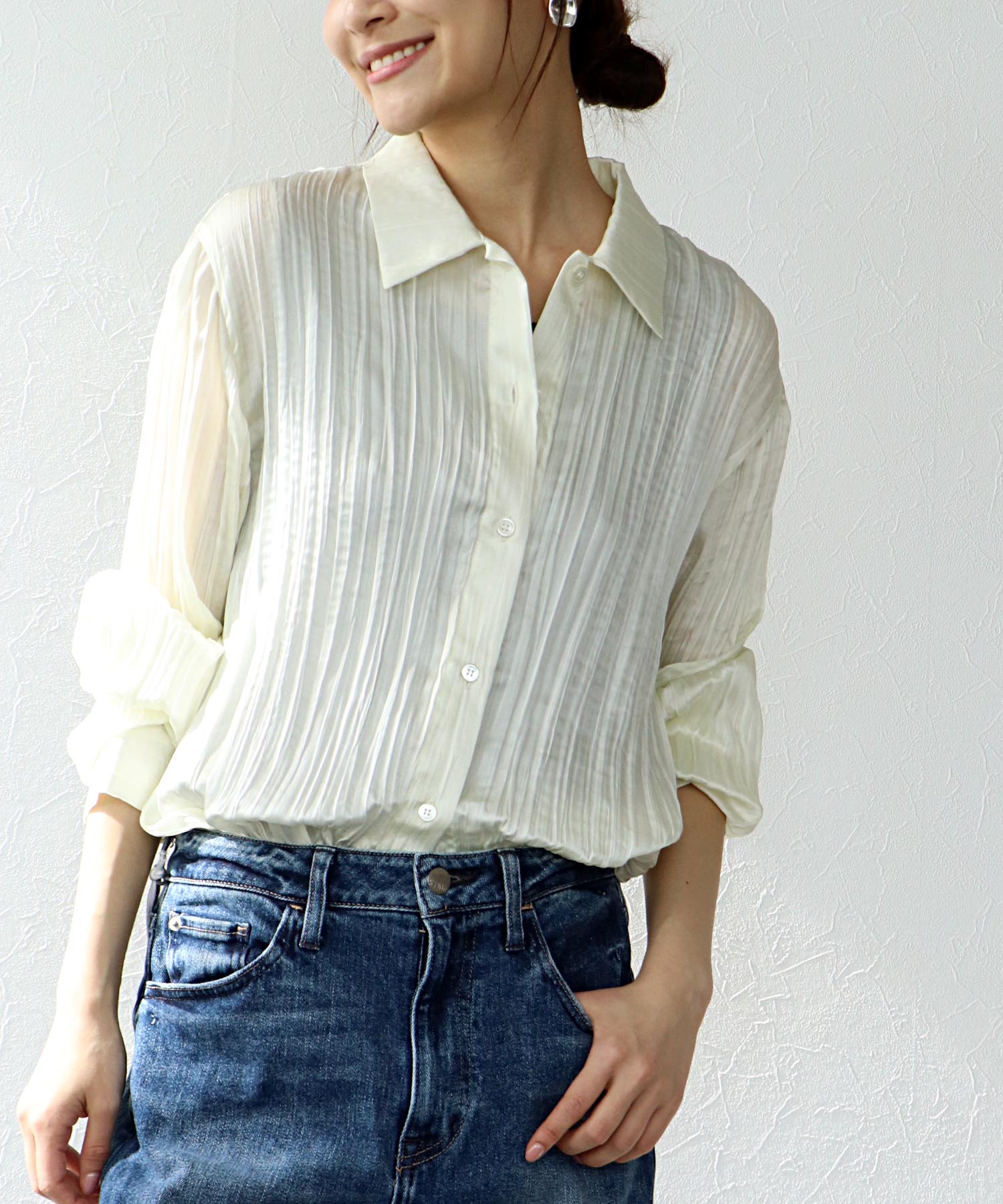 ワッシャーベーシックシャツ