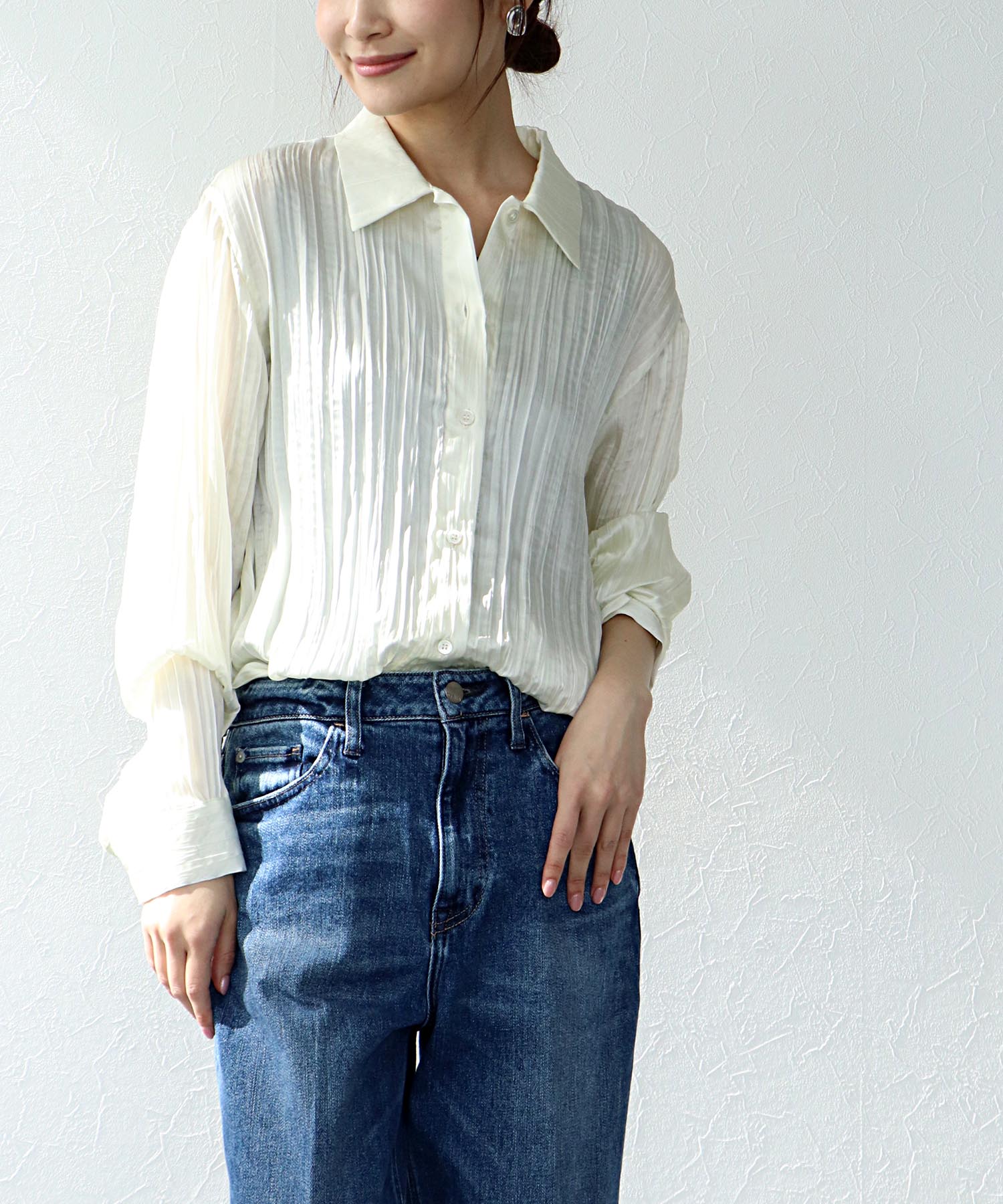 ワッシャーベーシックシャツ