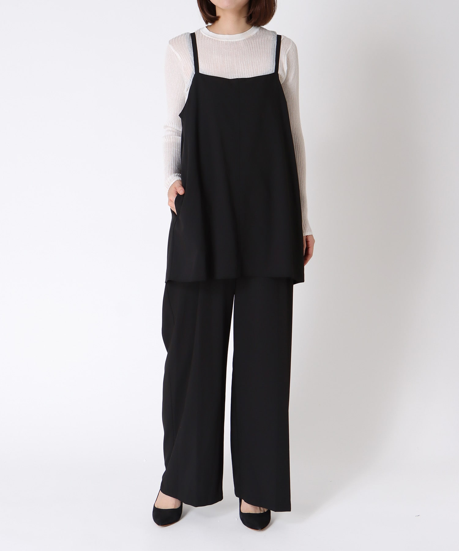 キャミソールコンビネゾンパンツ