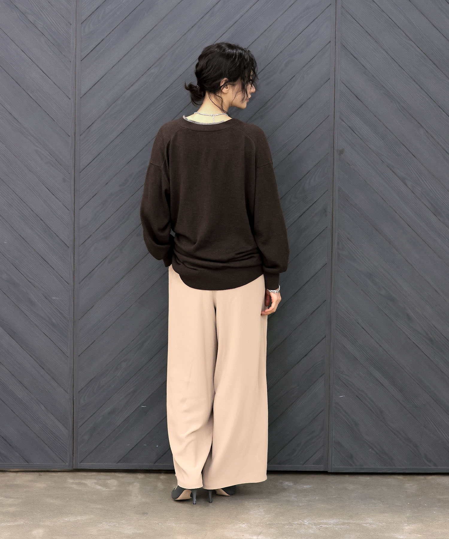 パール釦2wayカーディガン