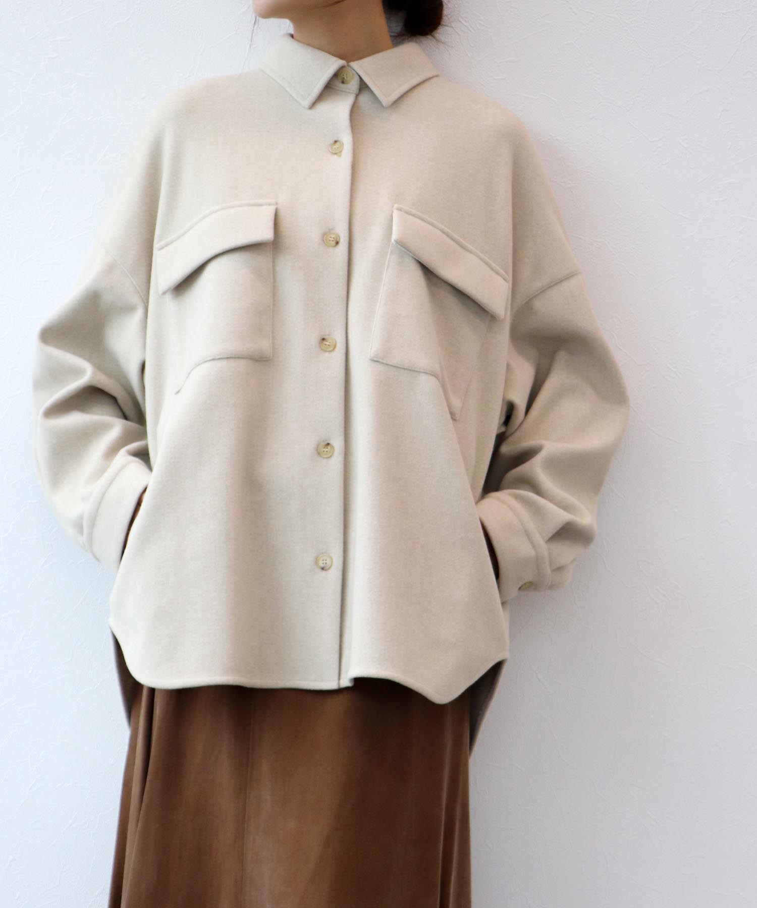 ウールライクCPOシャツ