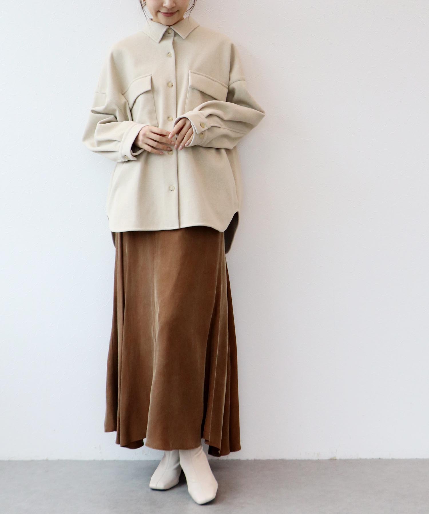 ウールライクCPOシャツ