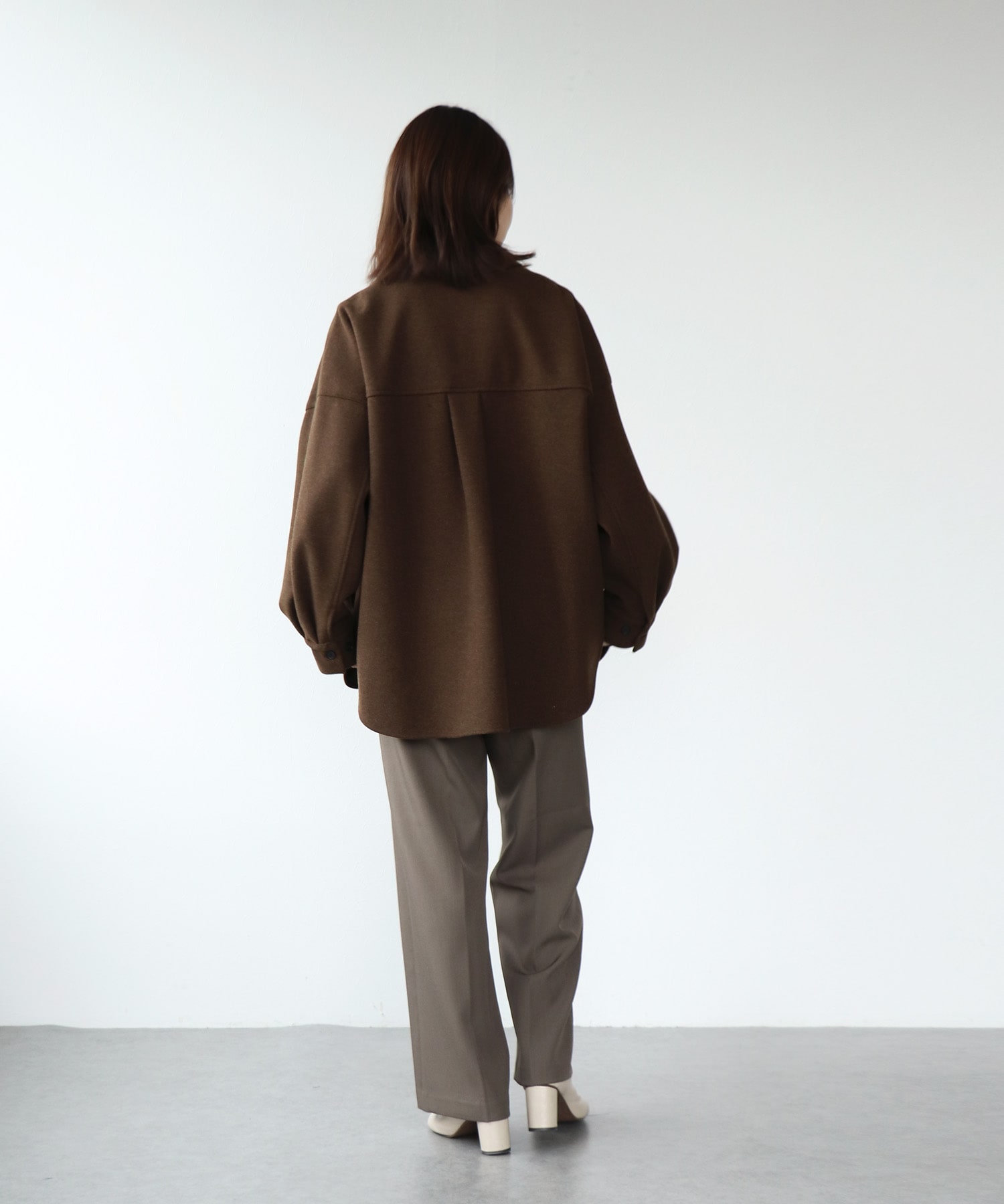 ウールライクCPOシャツ