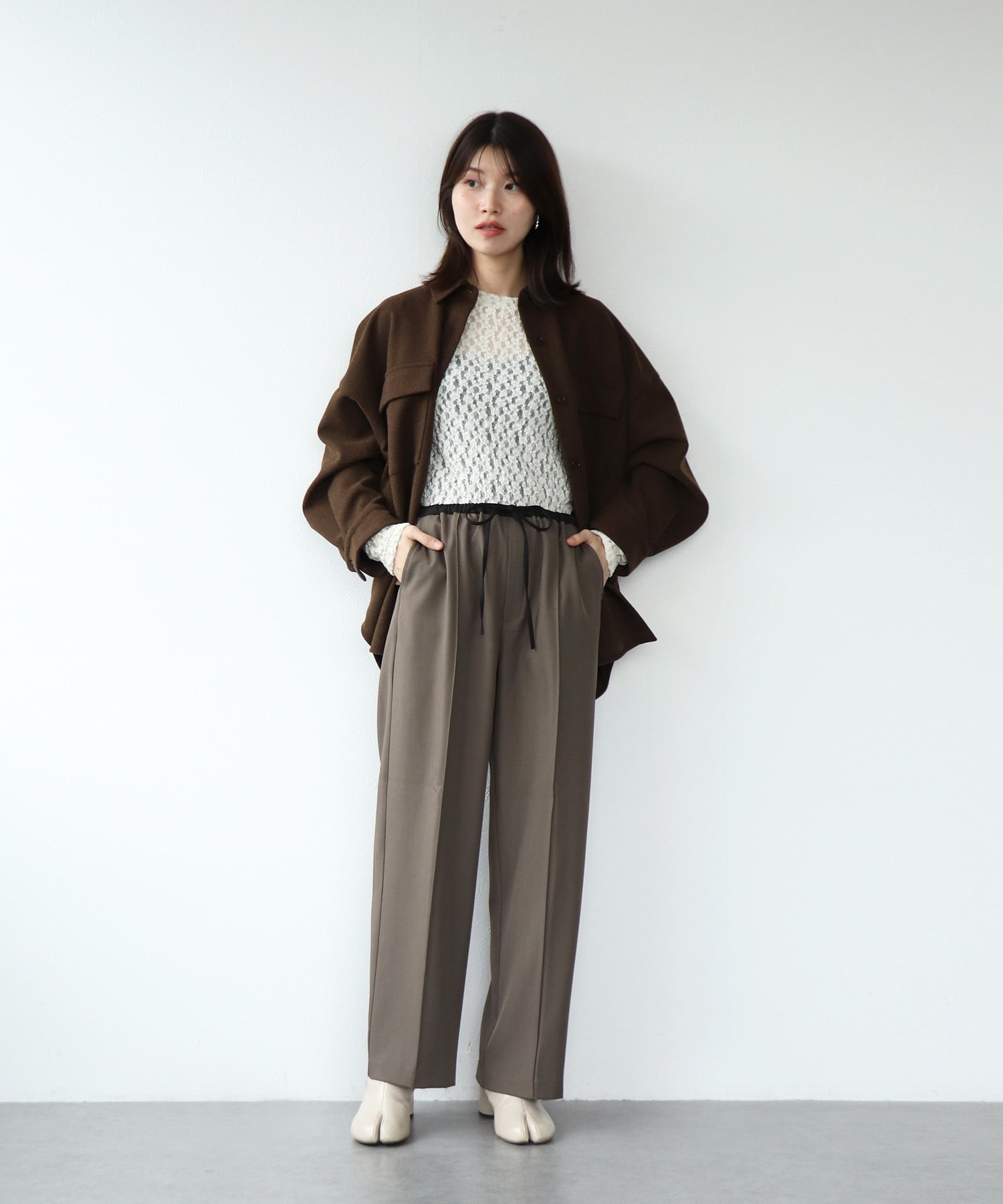 ウールライクCPOシャツ