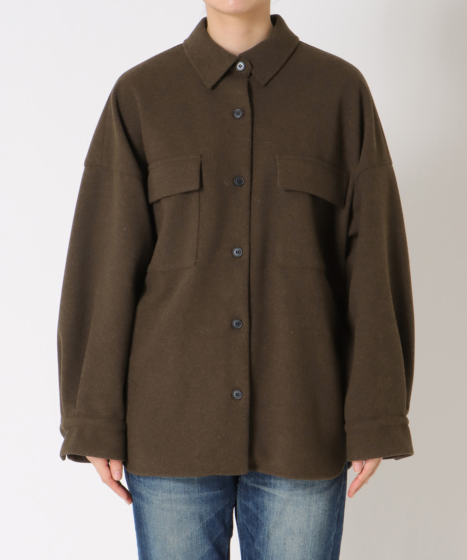 ウールライクCPOシャツ