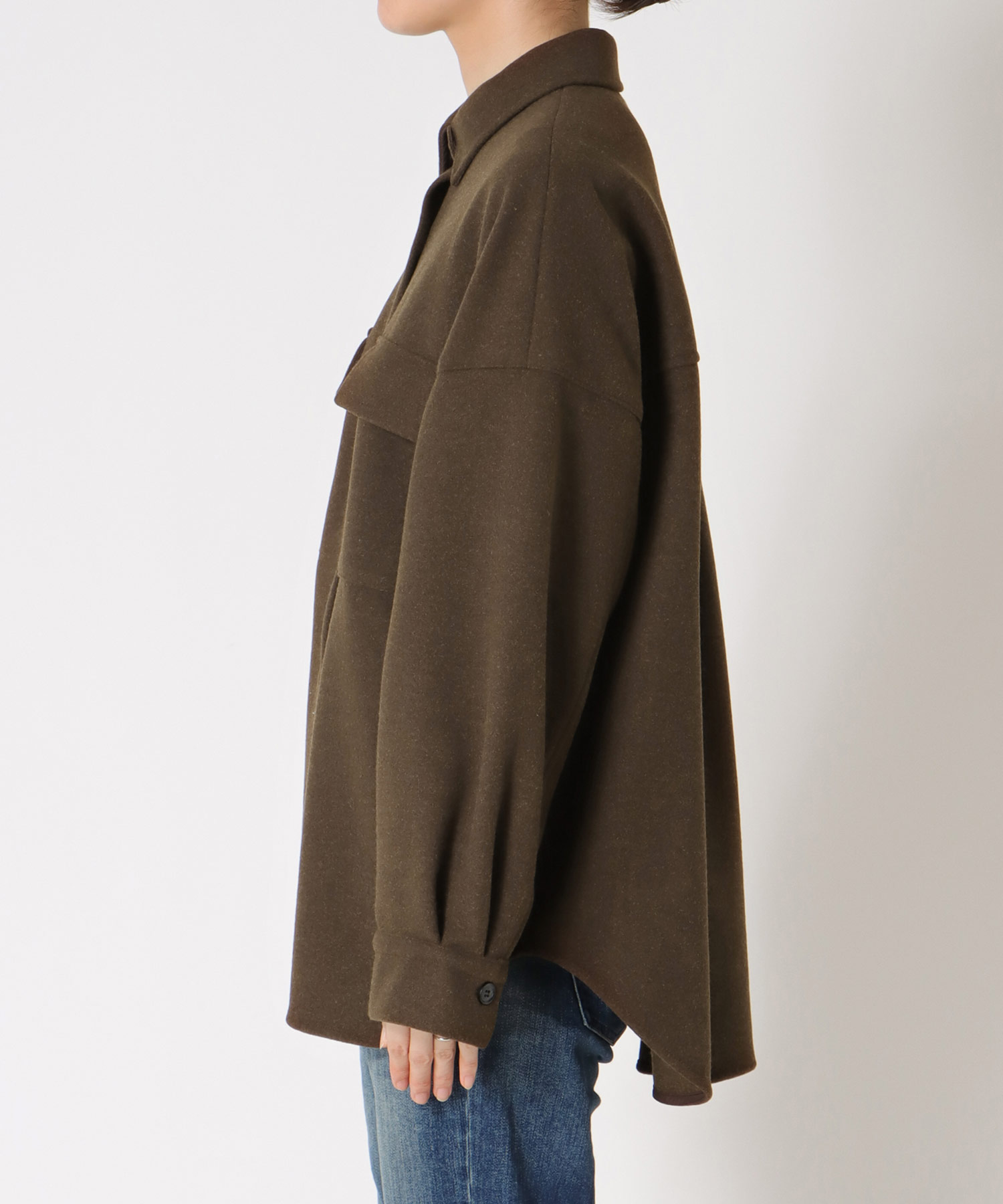 ウールライクCPOシャツ