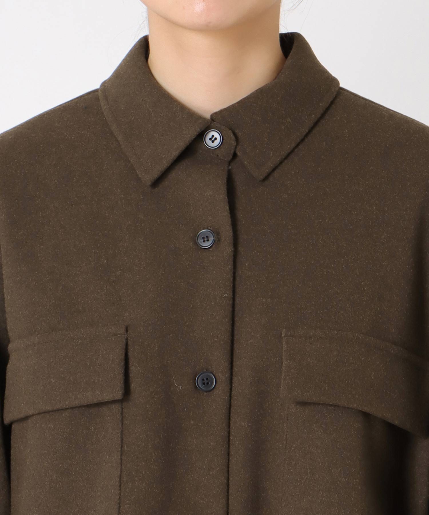 ウールライクCPOシャツ