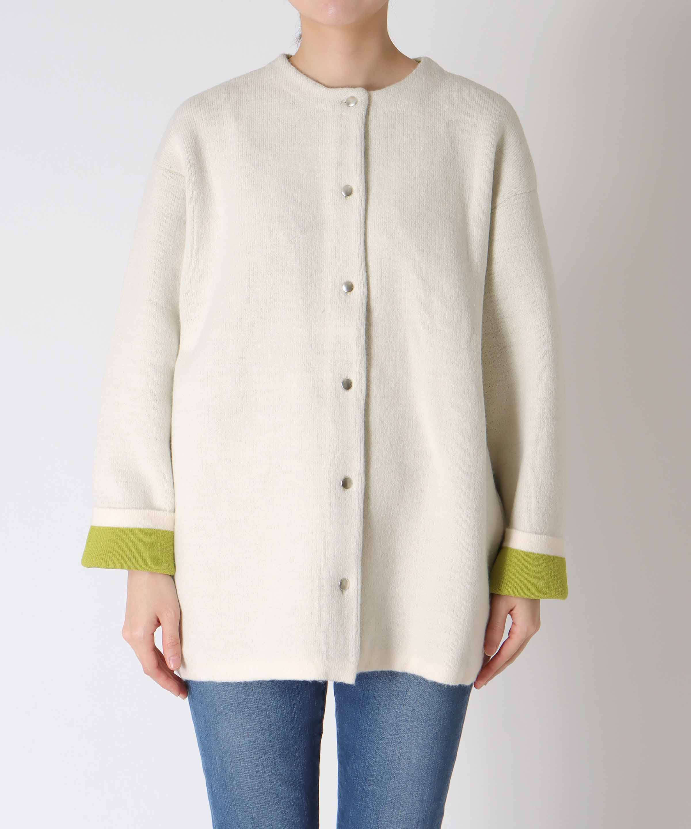 ダブルフェイスニットブルゾン