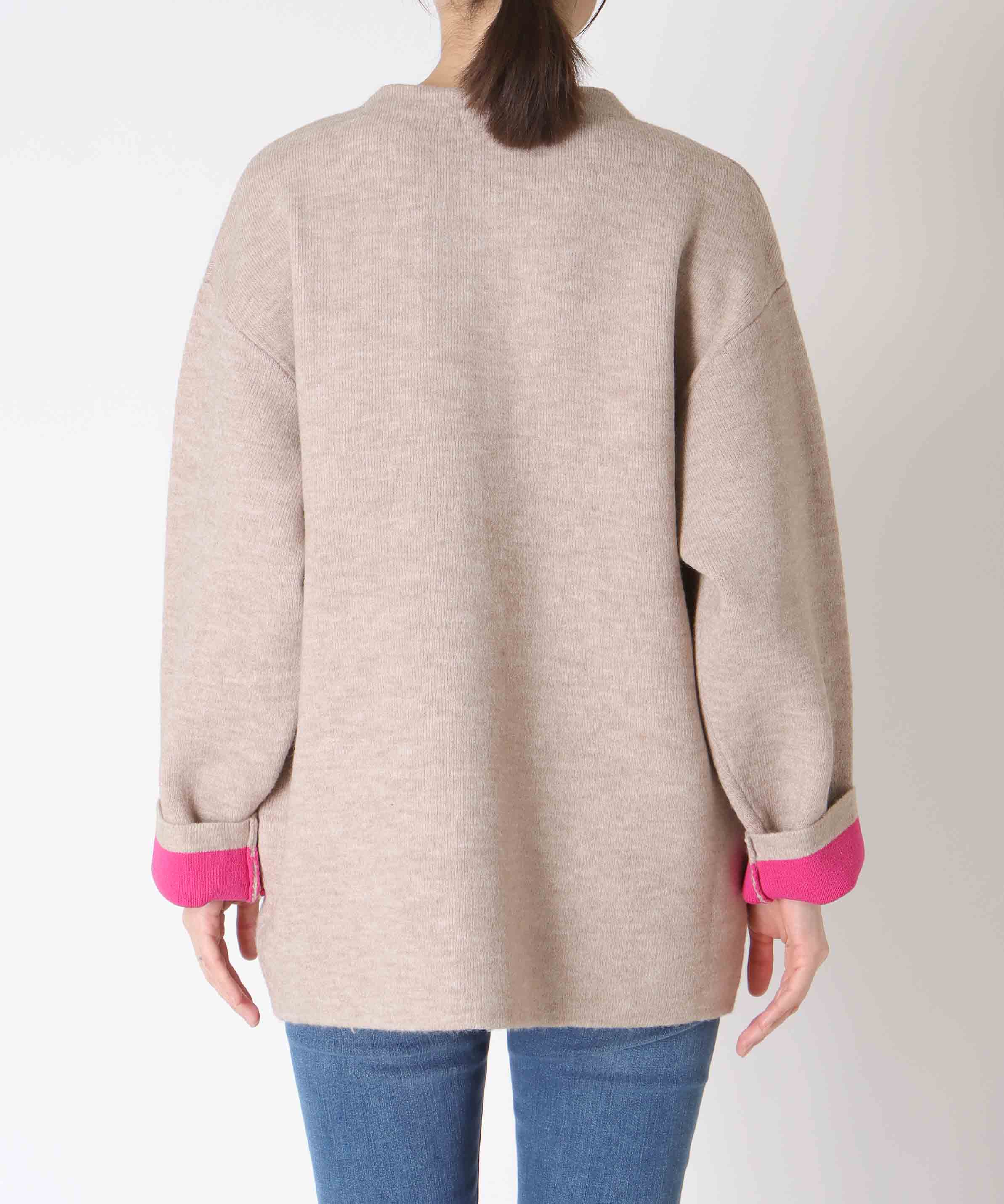 ダブルフェイスニットブルゾン