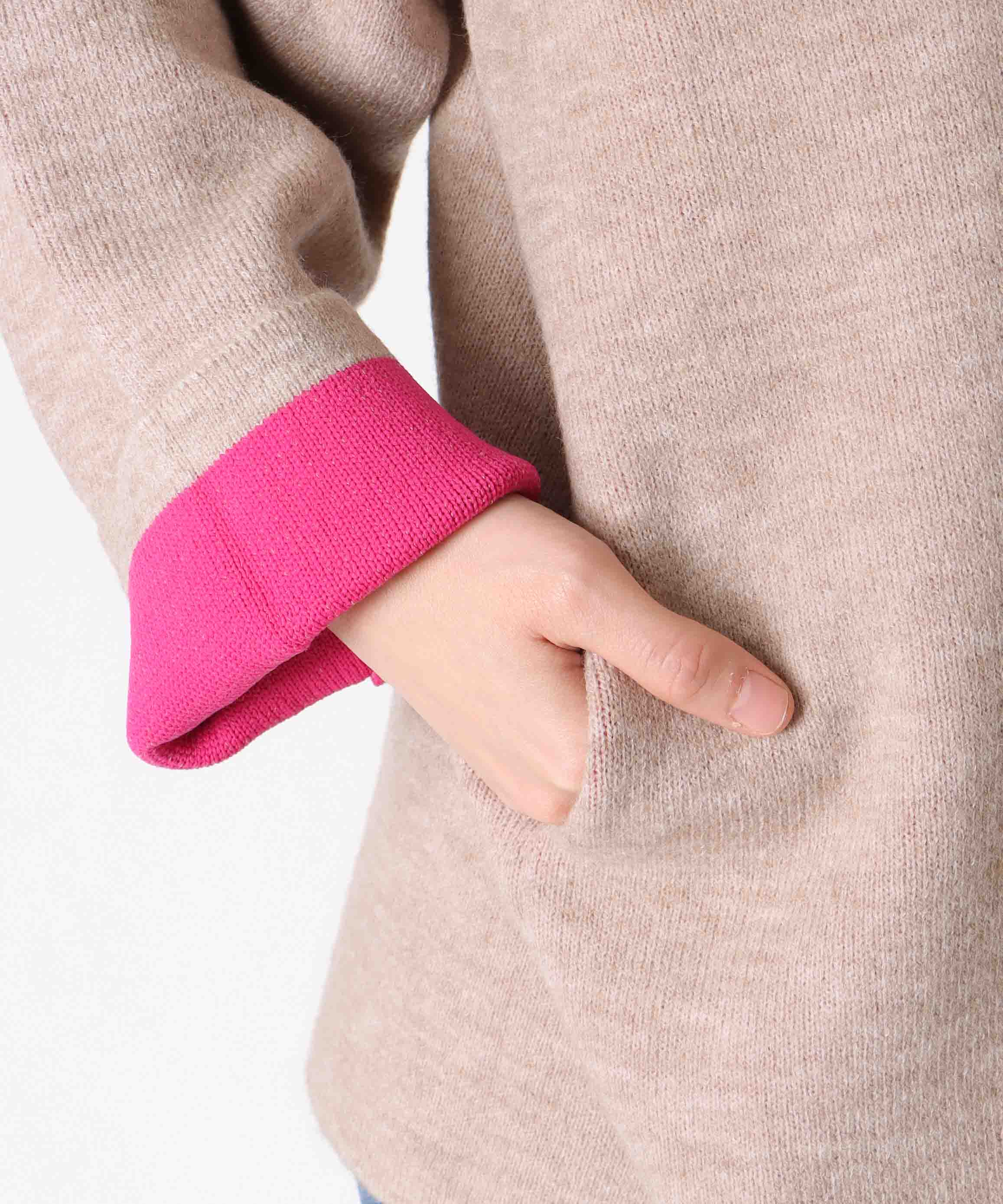 ダブルフェイスニットブルゾン