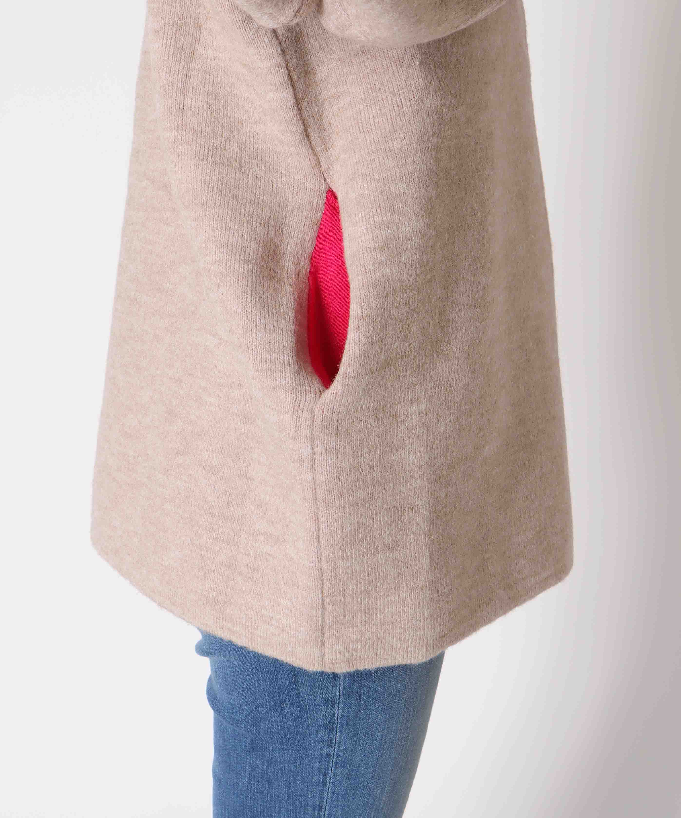 ダブルフェイスニットブルゾン