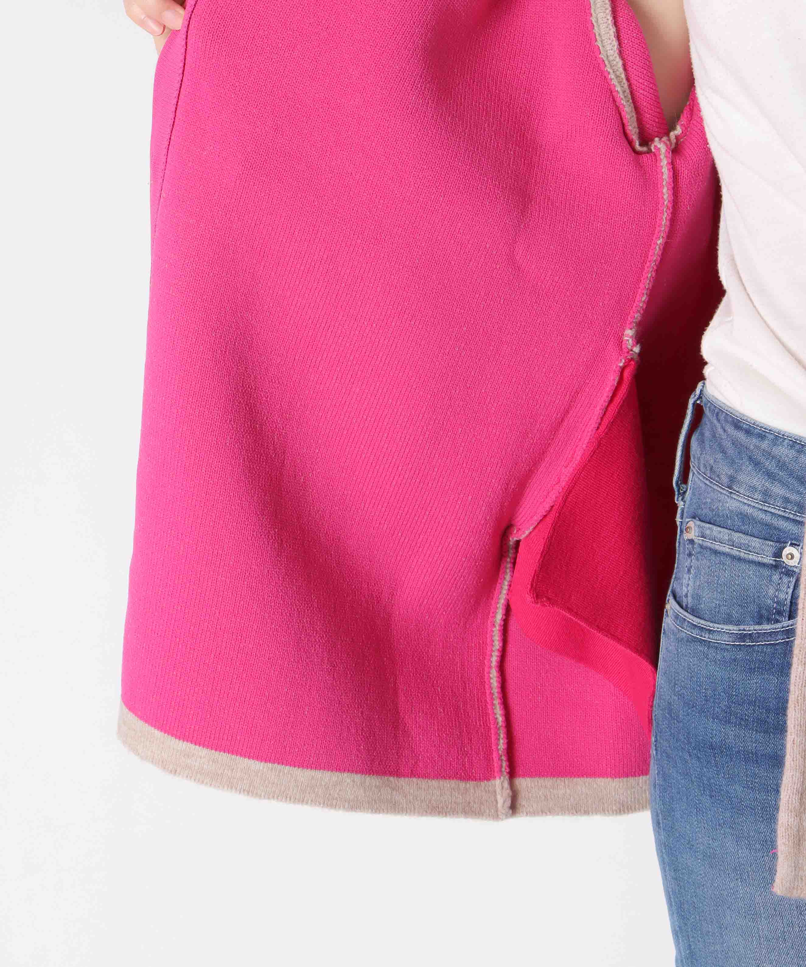 ダブルフェイスニットブルゾン