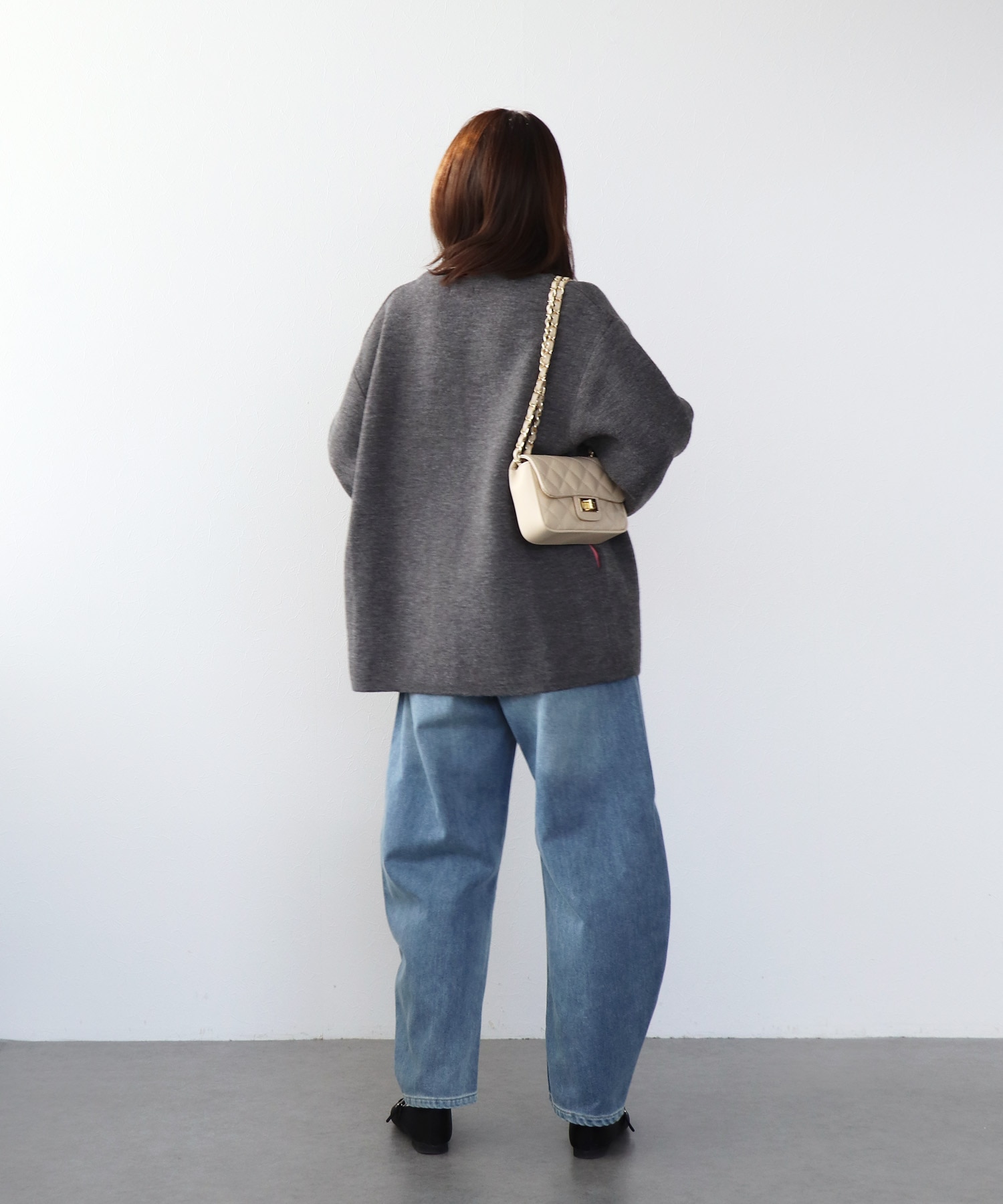 ダブルフェイスニットブルゾン