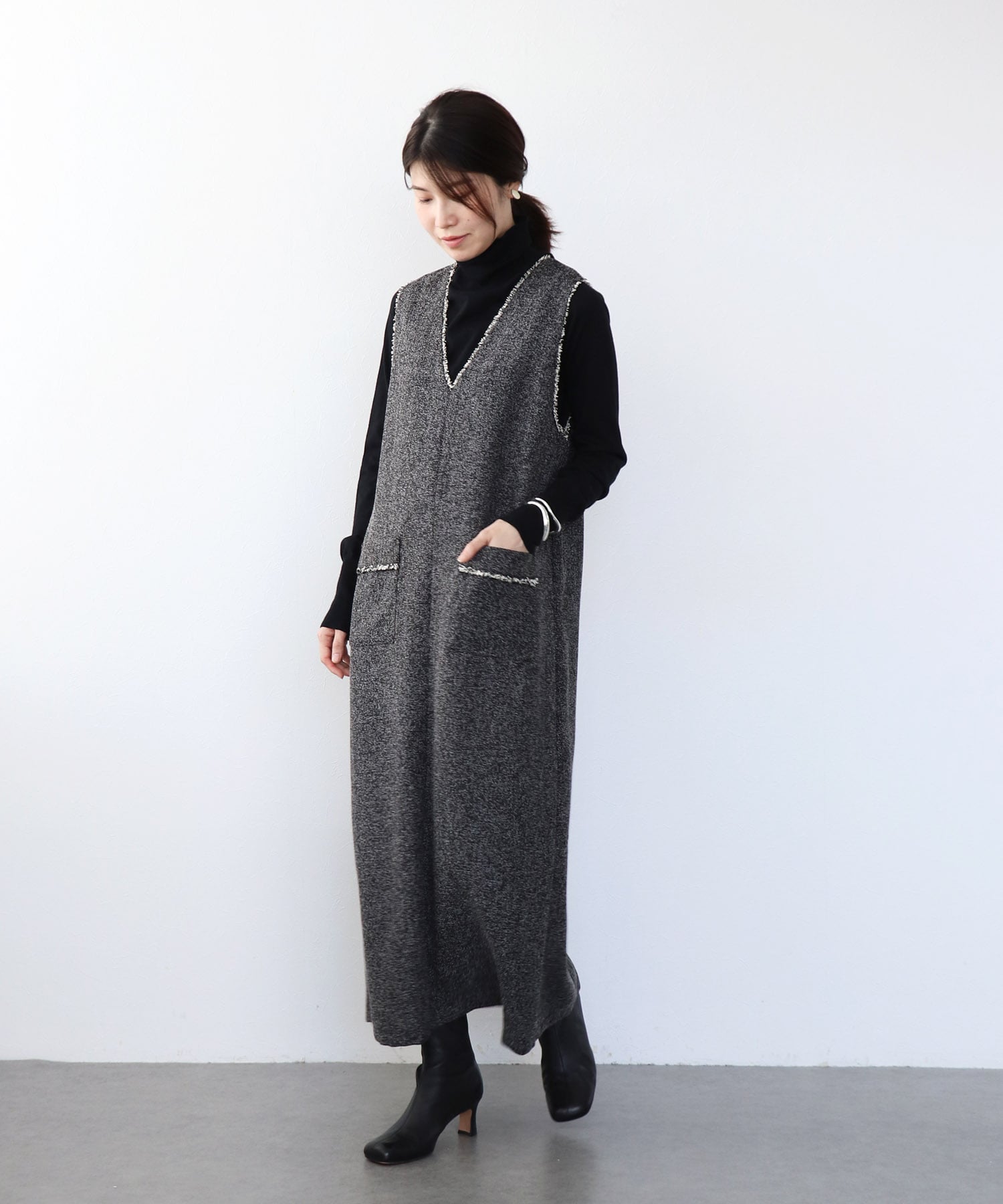 フリンジデザイン2wayジャンスカ