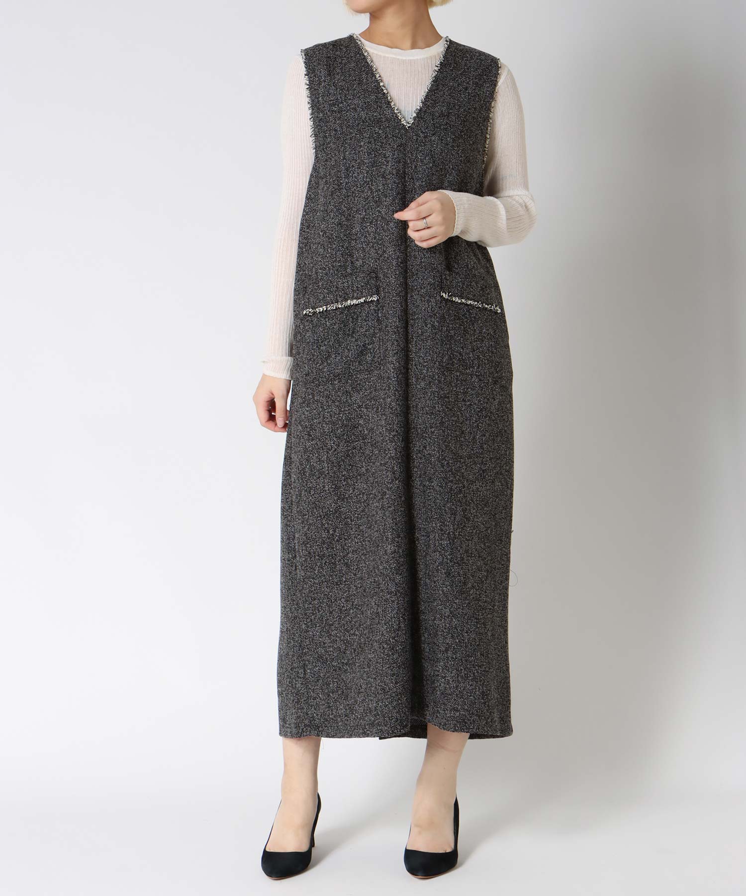 フリンジデザイン2wayジャンスカ