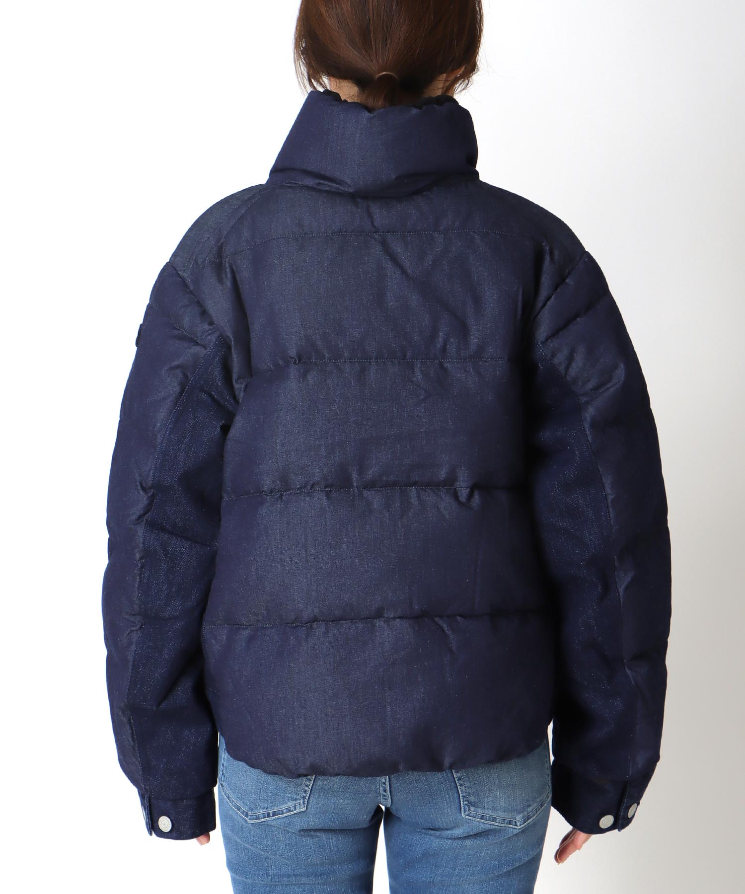 ダンガリーデニムダウンジャケット