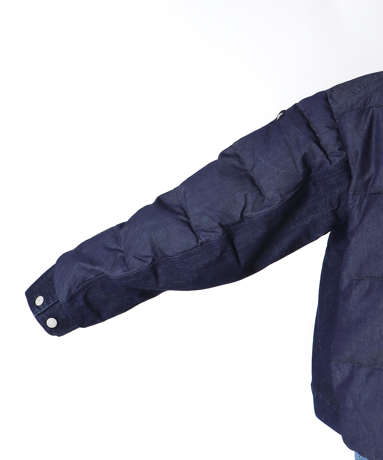 ダンガリーデニムダウンジャケット