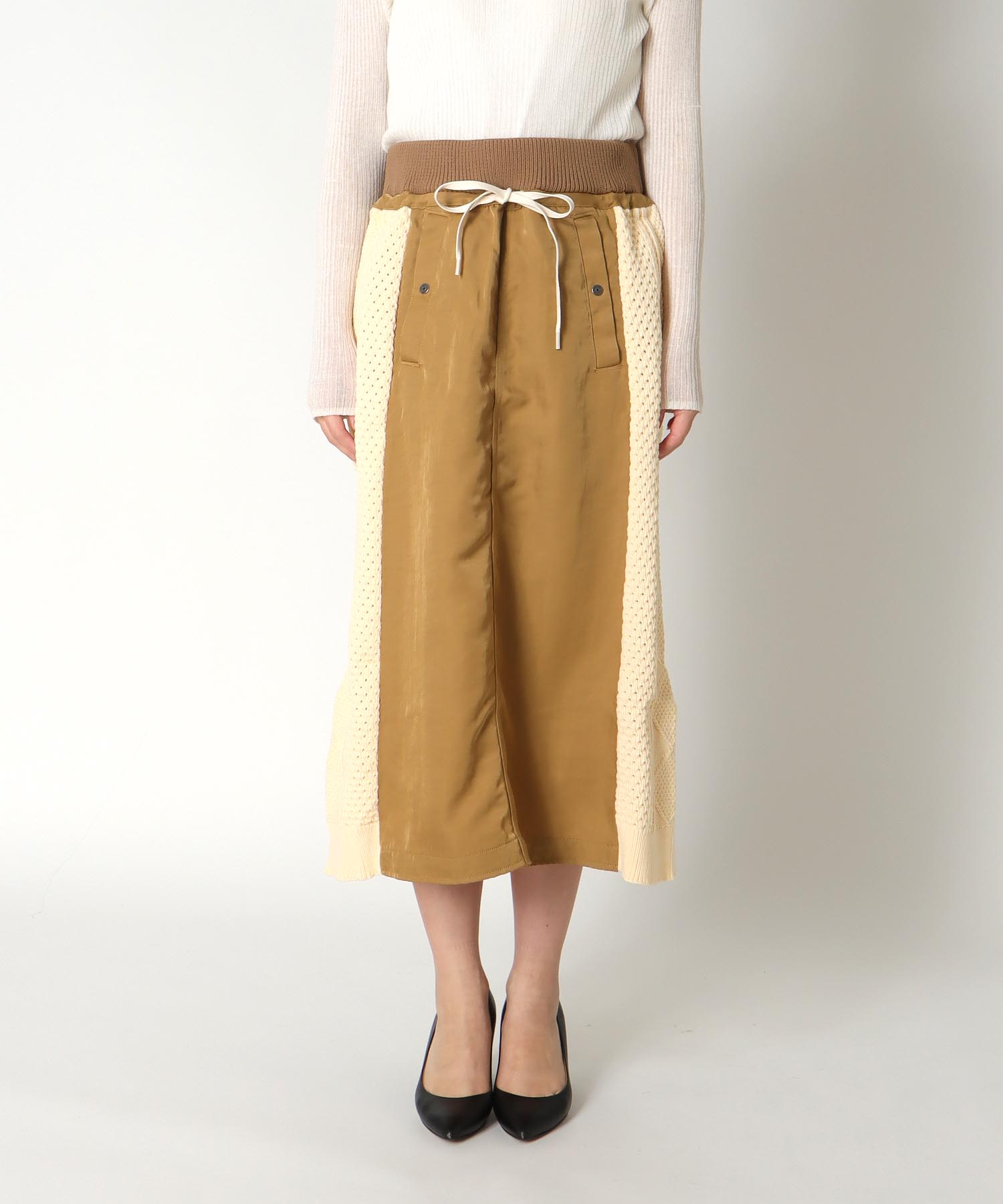 ツイル×アランスカート