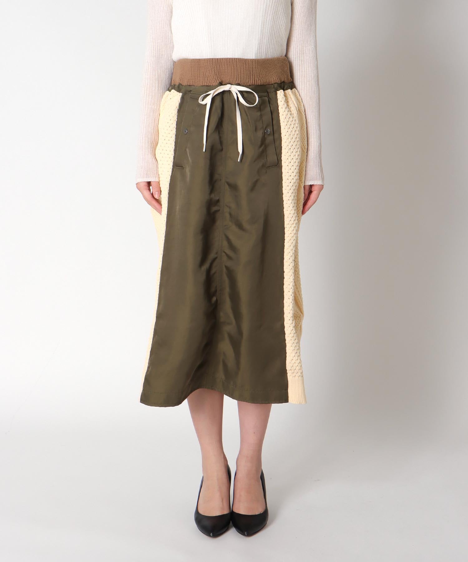 ツイル×アランスカート