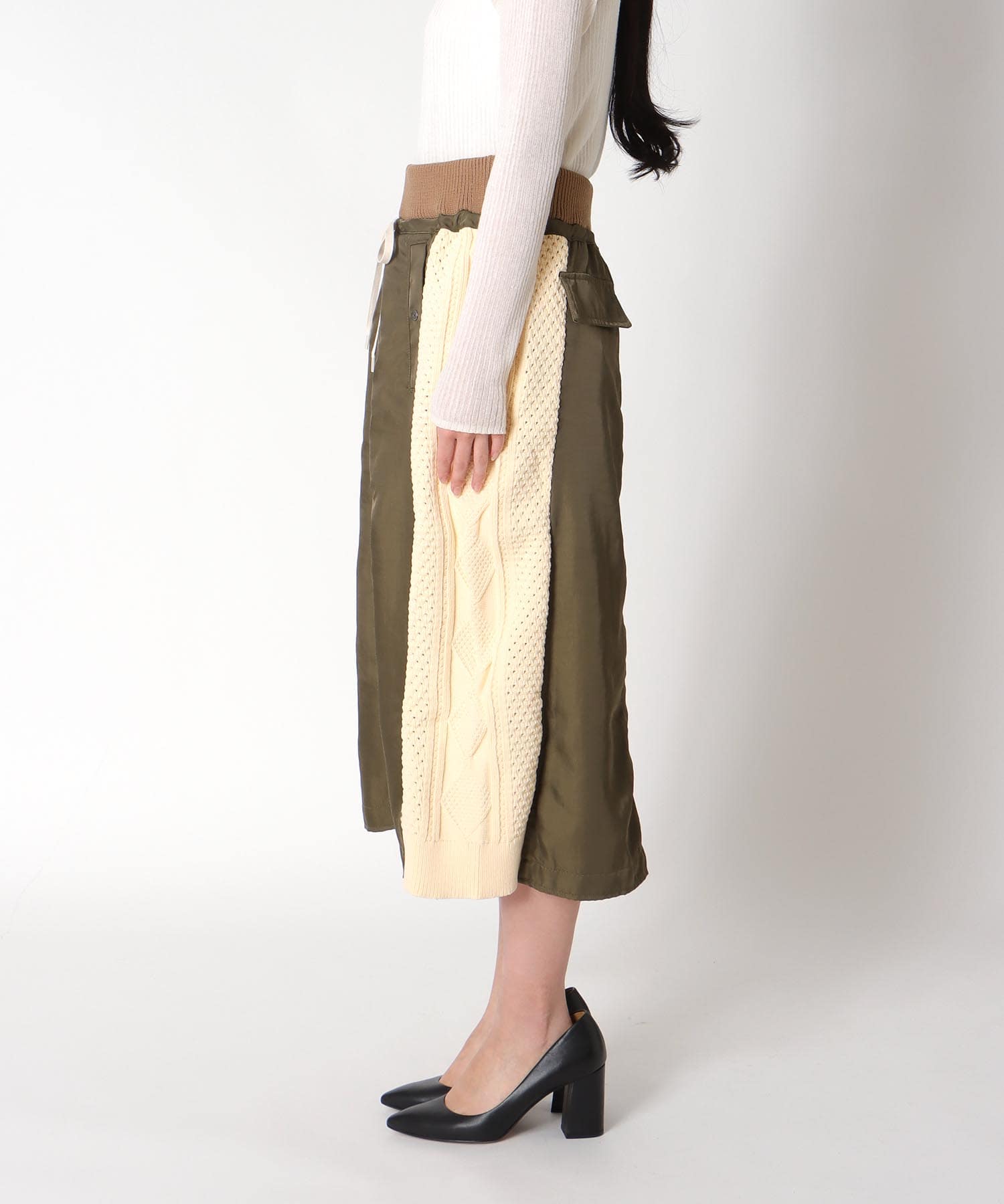 ツイル×アランスカート