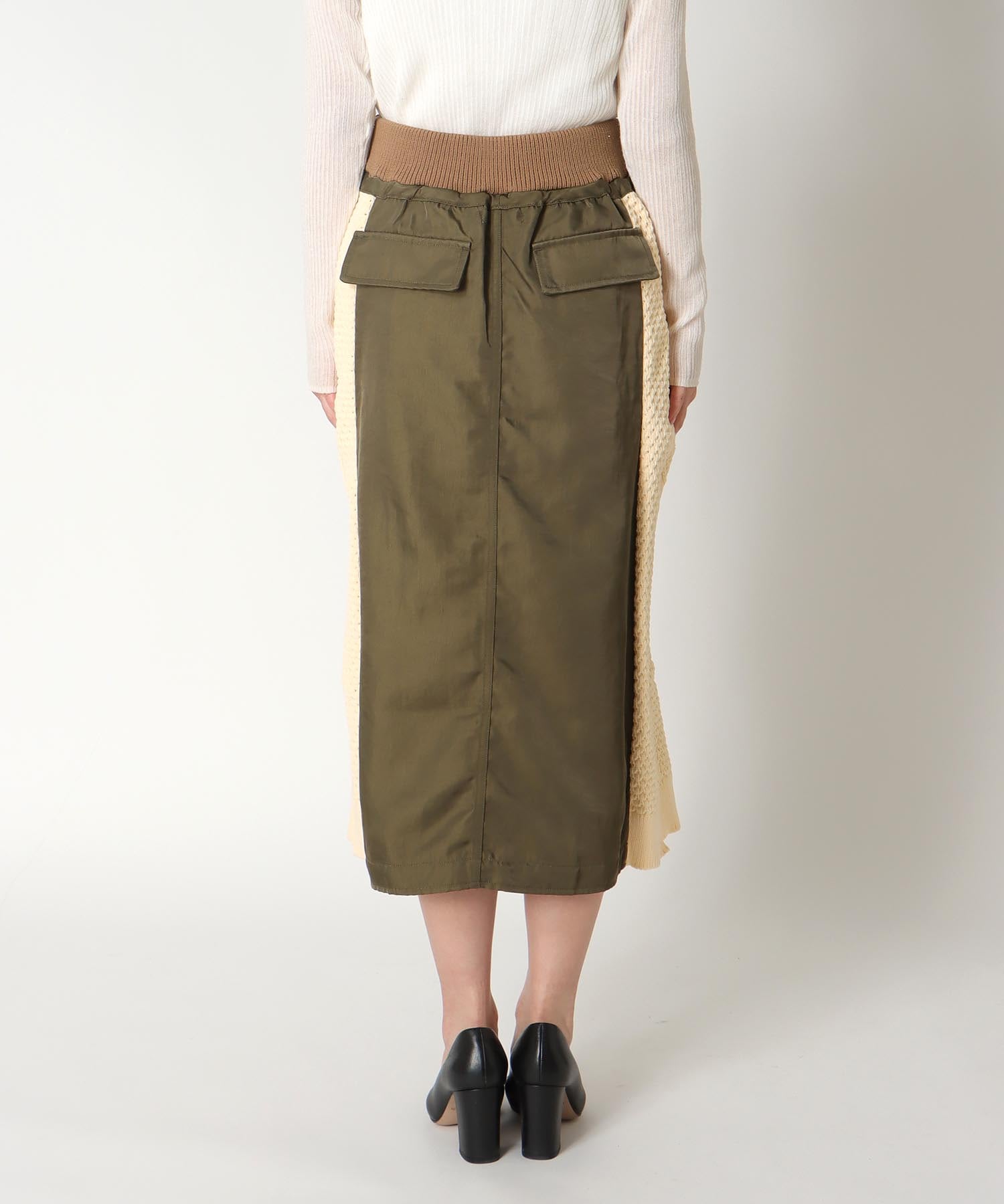 ツイル×アランスカート