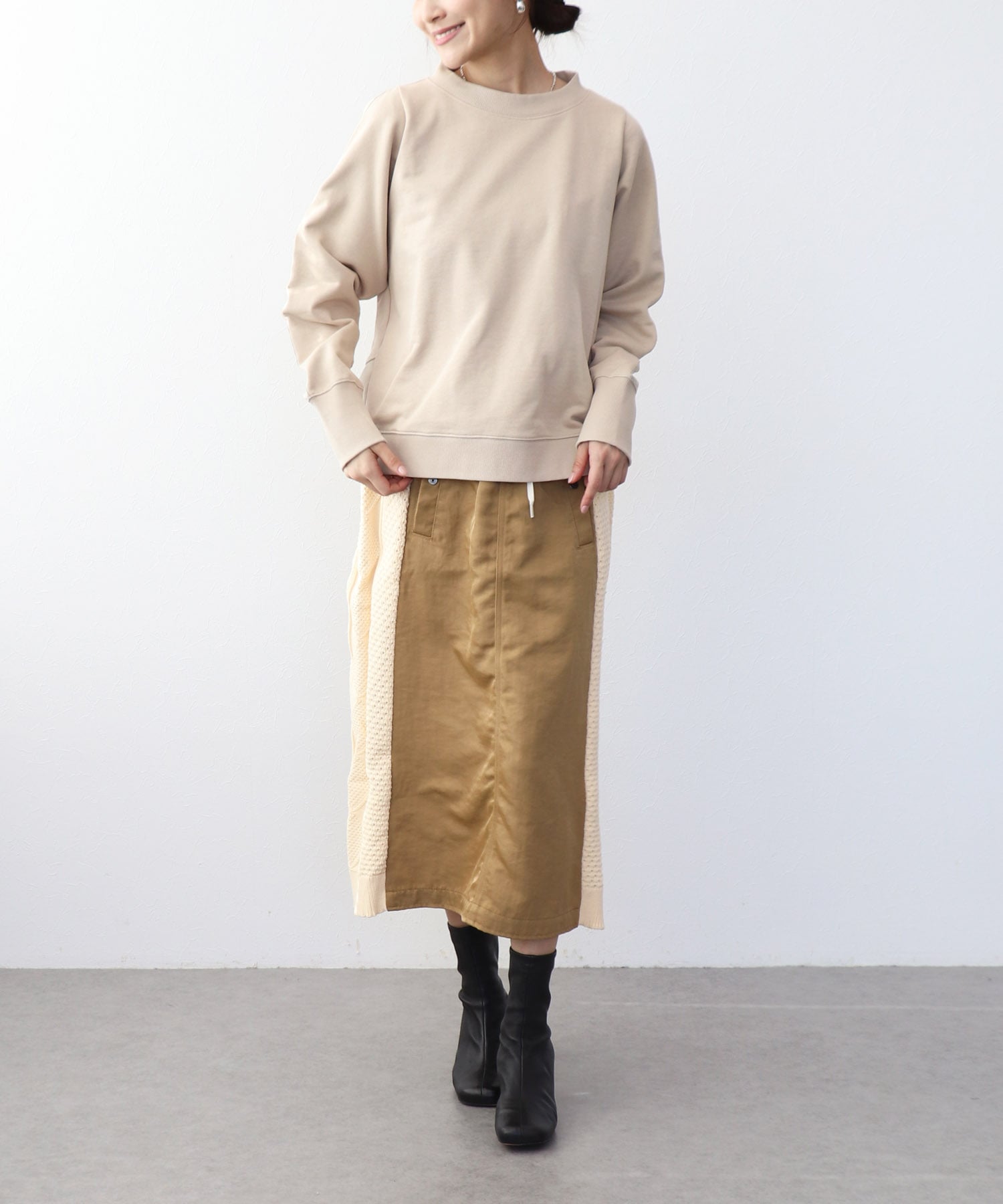 ツイル×アランスカート
