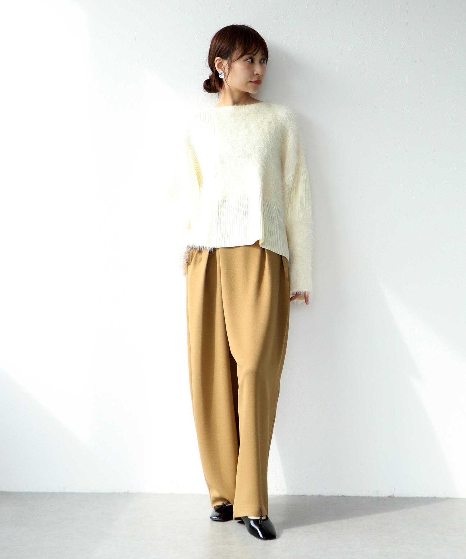 ダブルジョーゼットタックパンツ