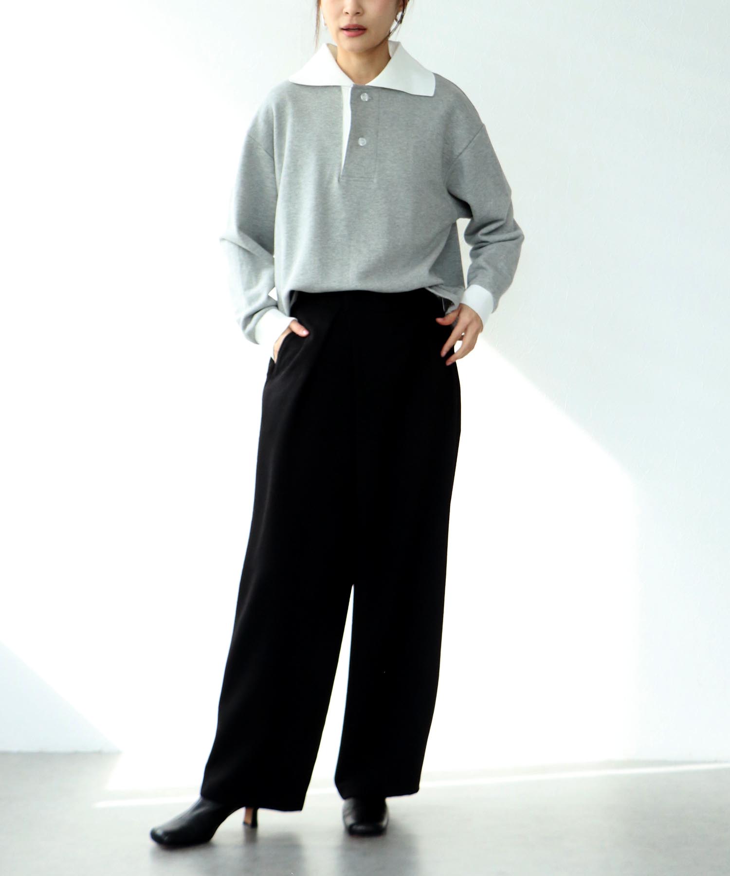 ダブルジョーゼットタックパンツ