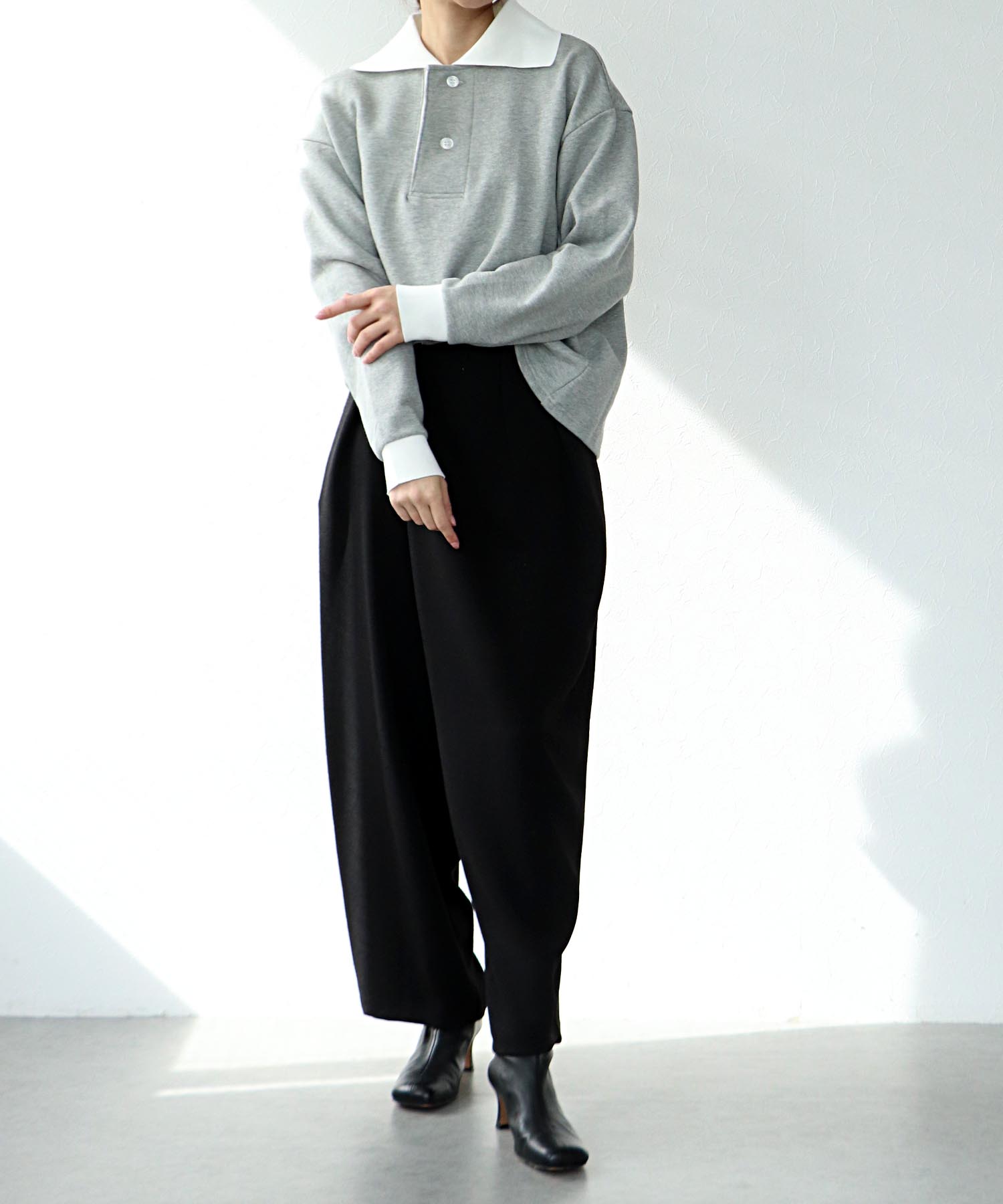 ダブルジョーゼットタックパンツ