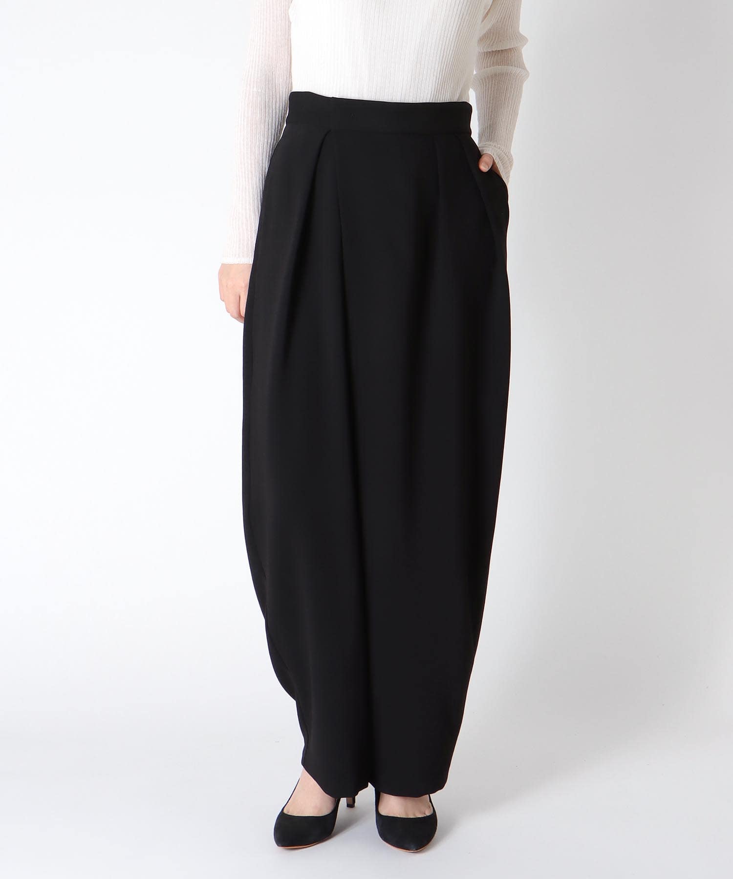 ダブルジョーゼットタックパンツ