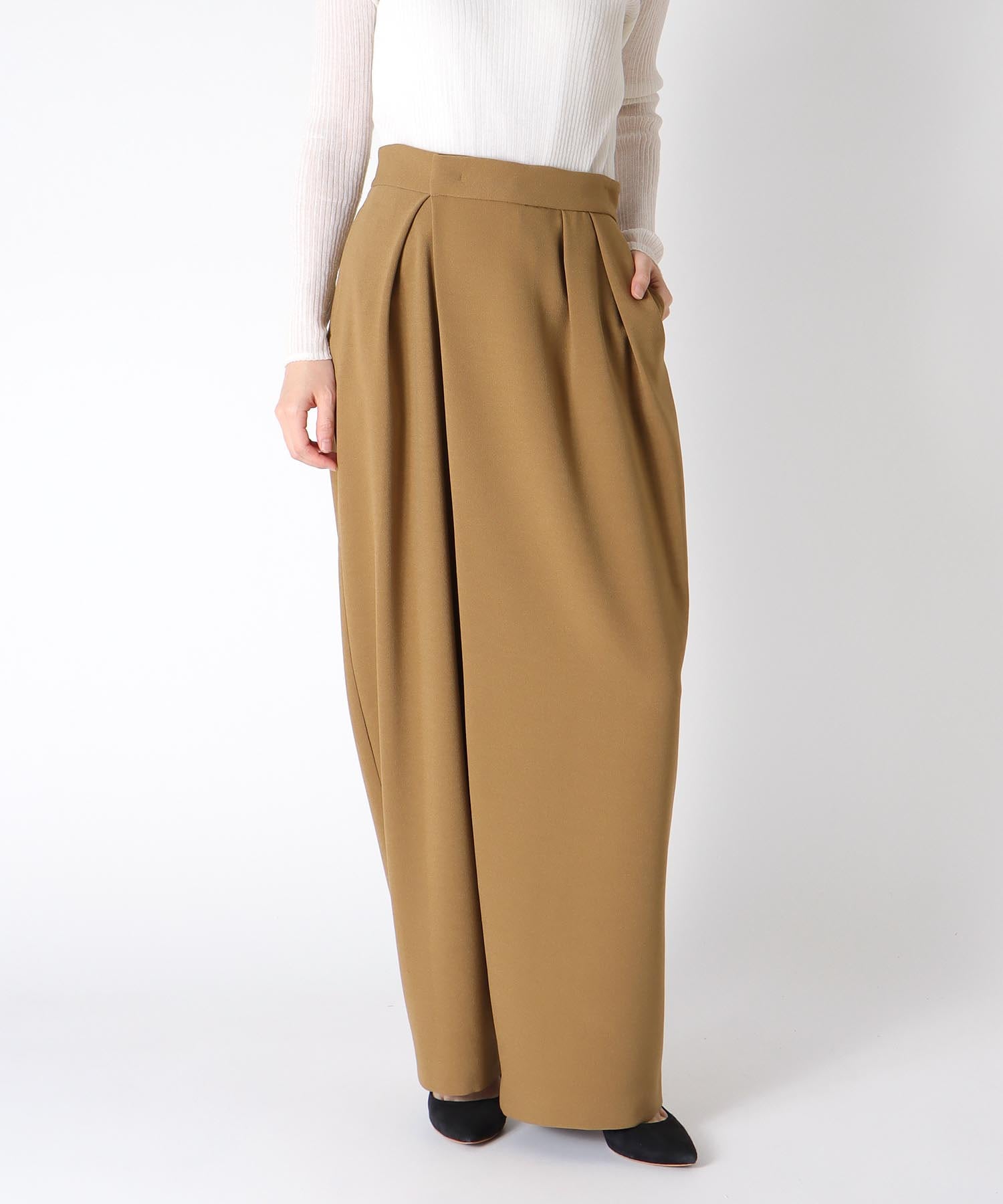 ダブルジョーゼットタックパンツ