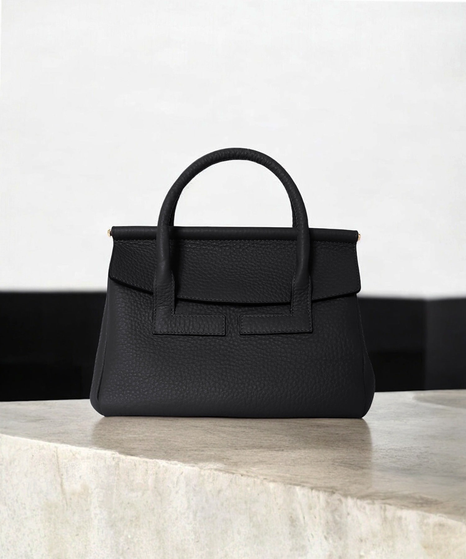 レザービッグボストンバッグ L【LORISTELLA/ロリステッラ】