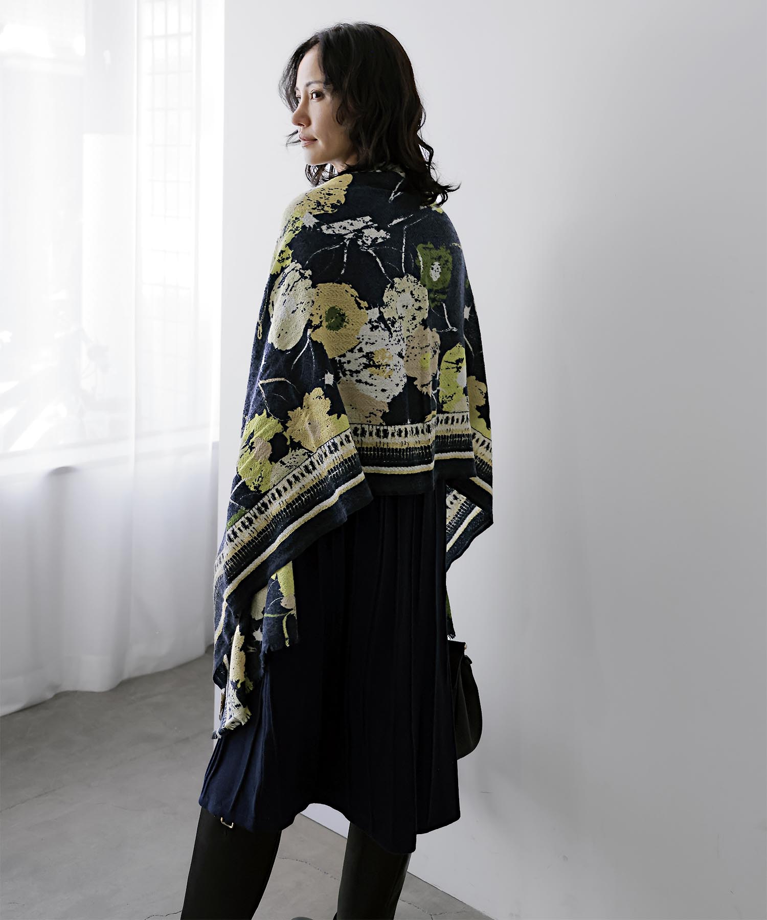 Doris ドリス ウール シルク スカーフ【ストリアティピック/STORIATIPIC】