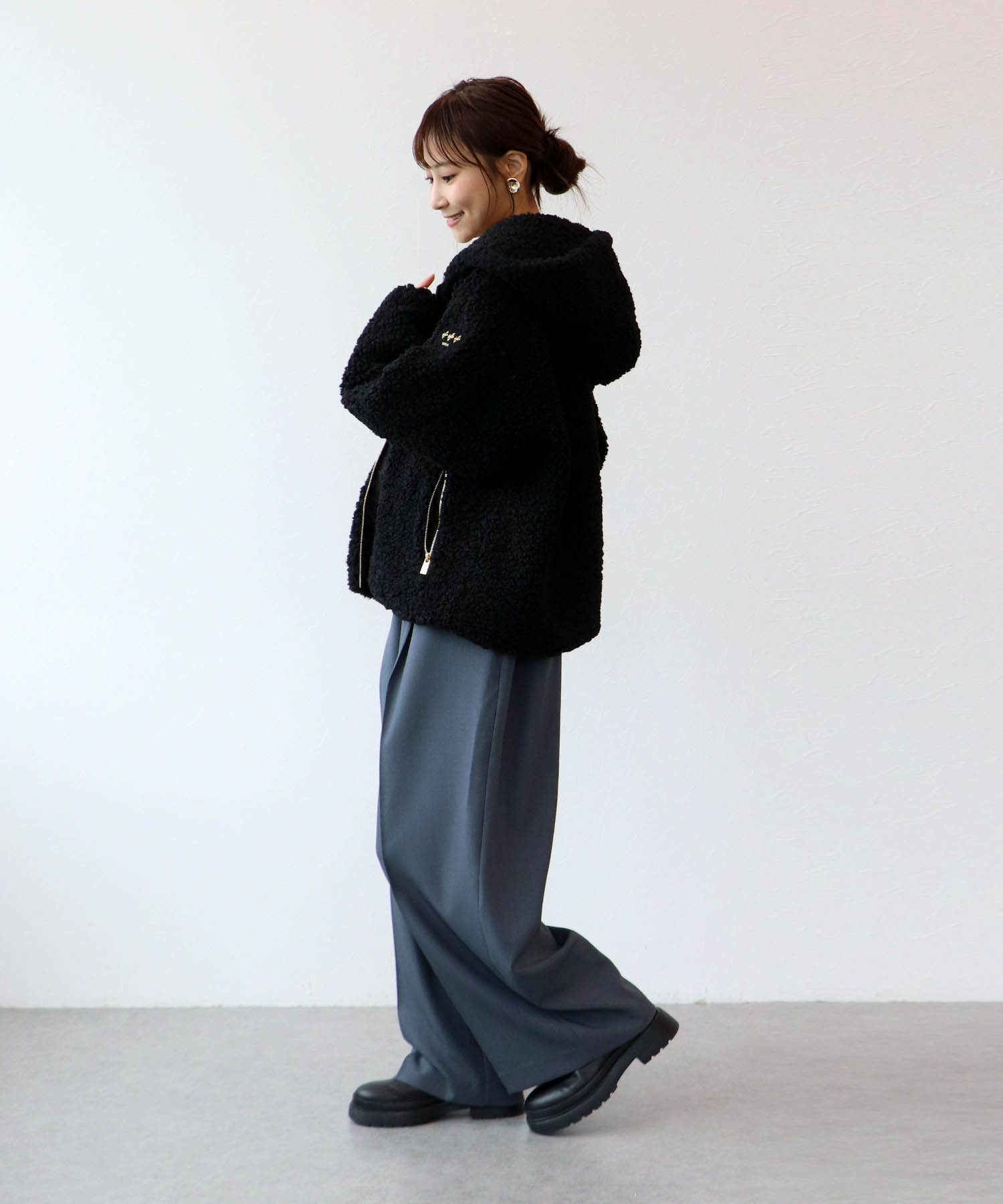 【タトラス/TATRAS】 IPAMA ボアフードブルゾン