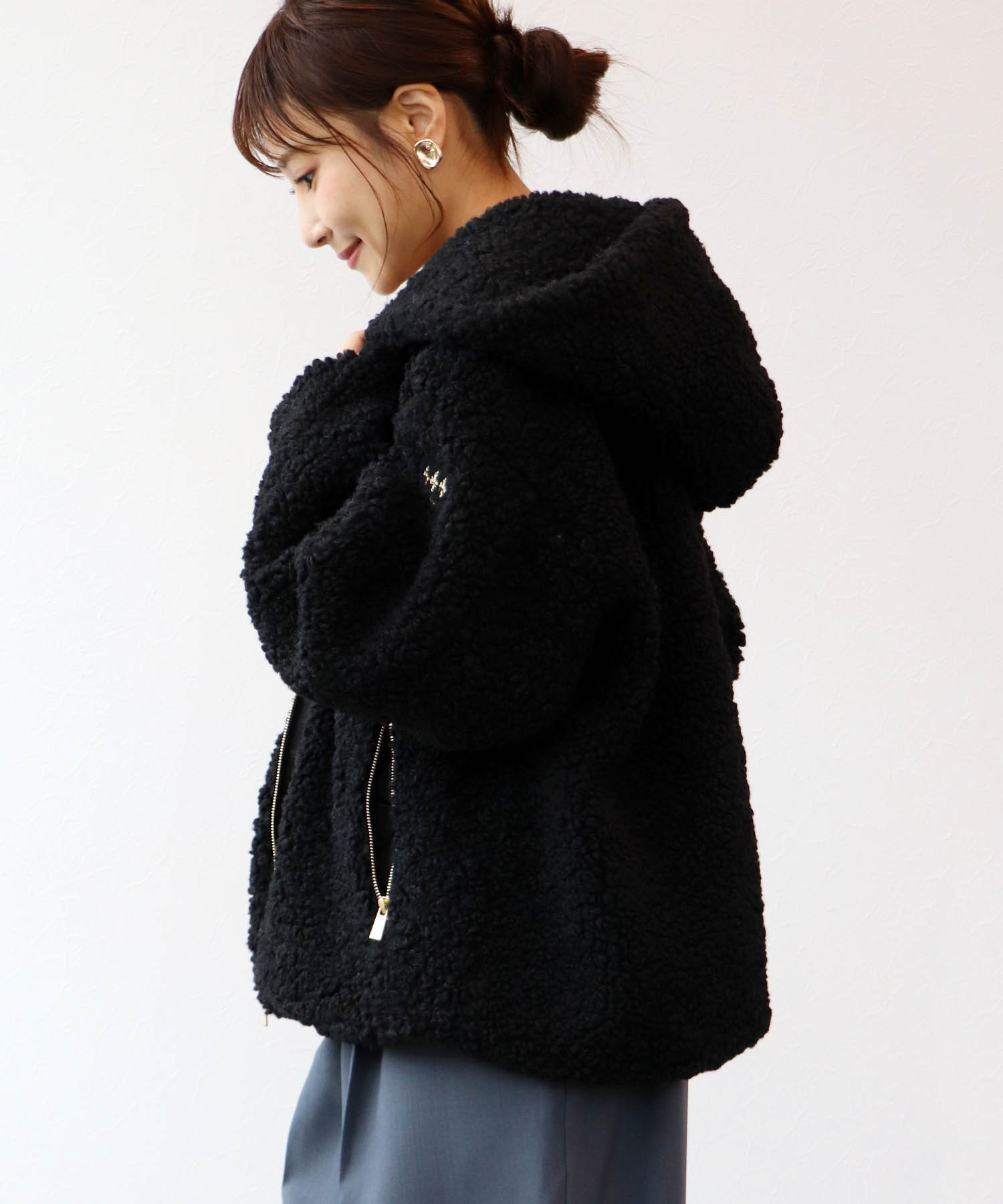 【タトラス/TATRAS】 IPAMA ボアフードブルゾン