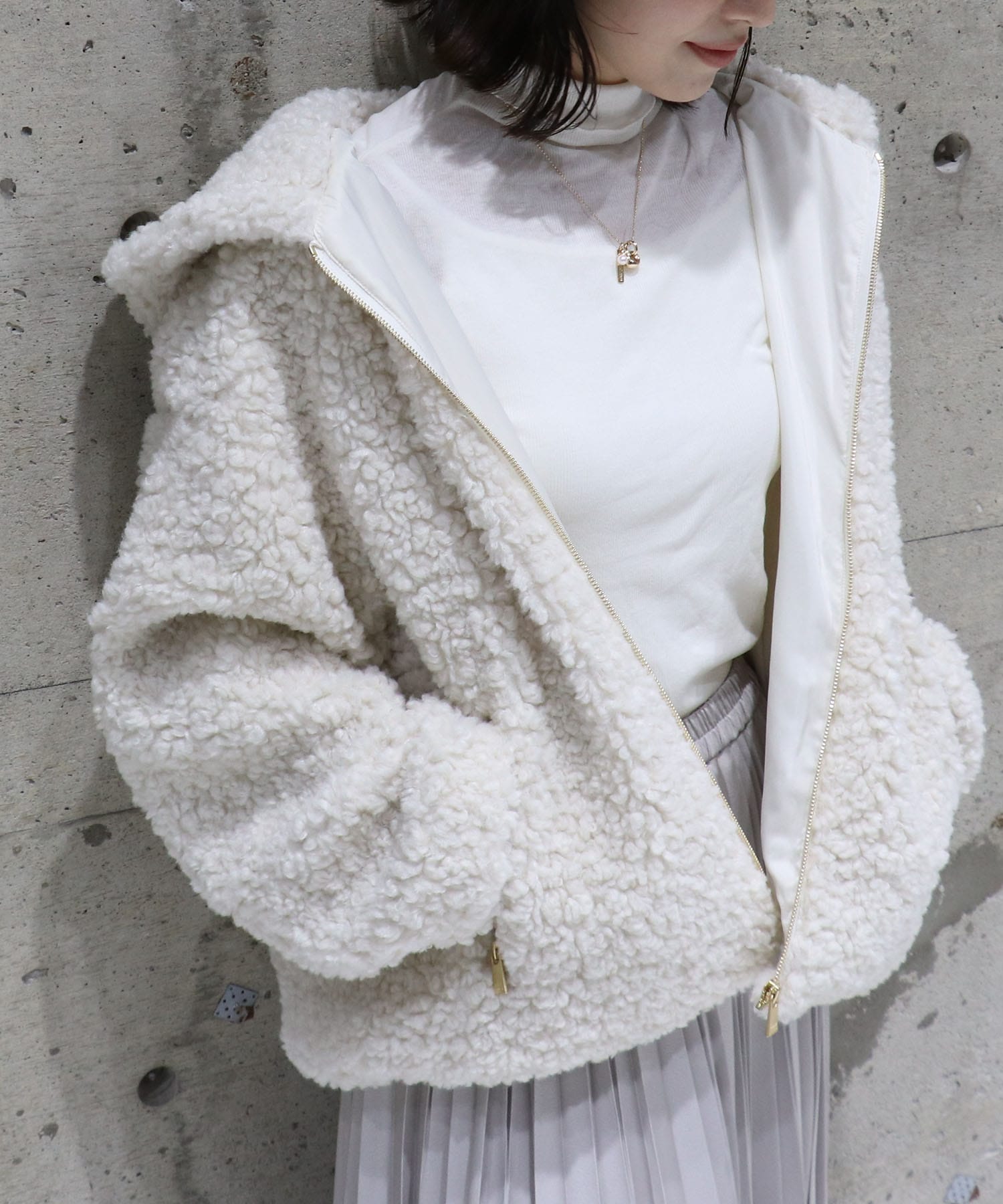 【タトラス/TATRAS】 IPAMA ボアフードブルゾン