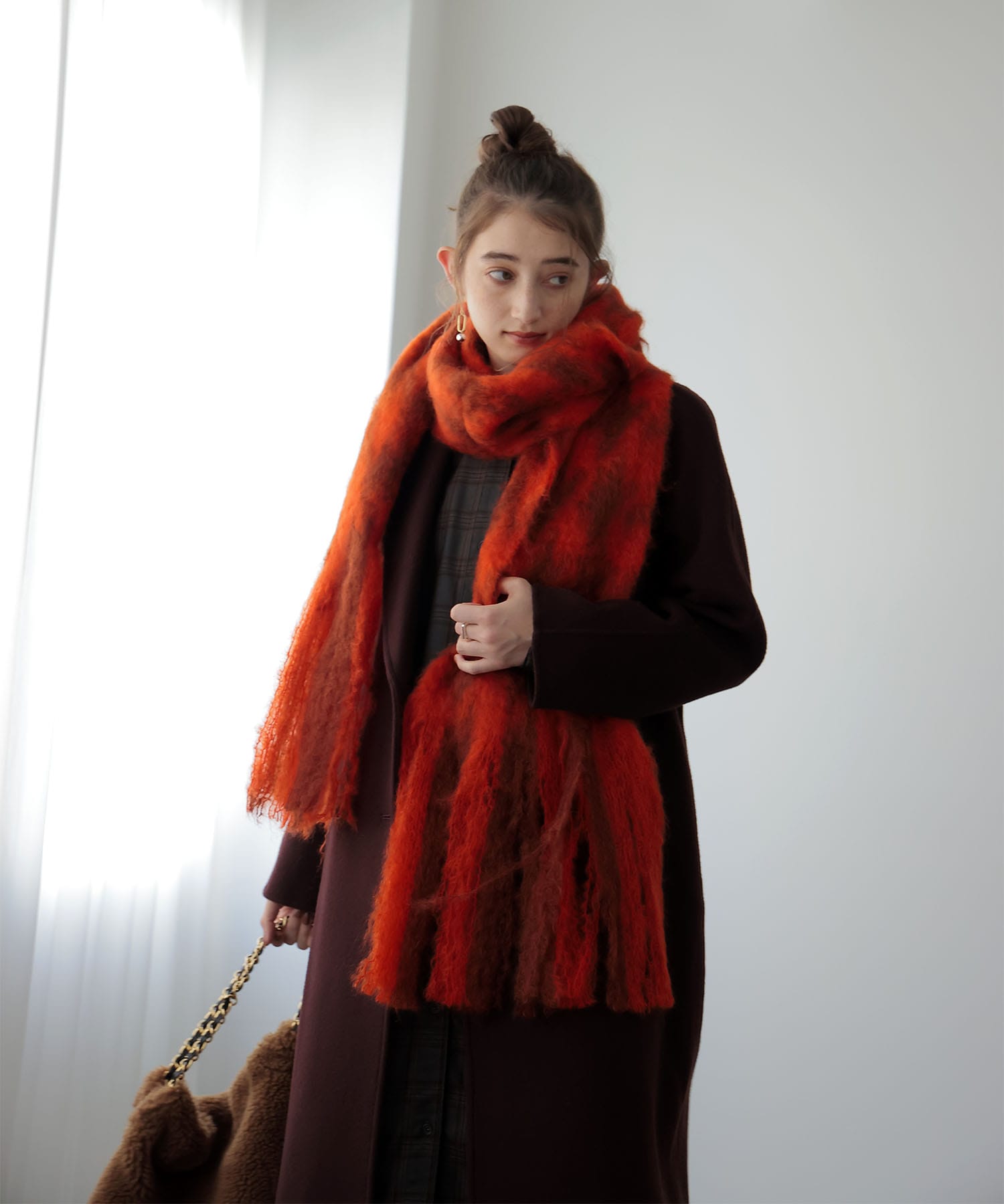 モヘアストール FOULARD PATA DE GALLO 【マンタスエスカライ/MANTAS EZCARAY】