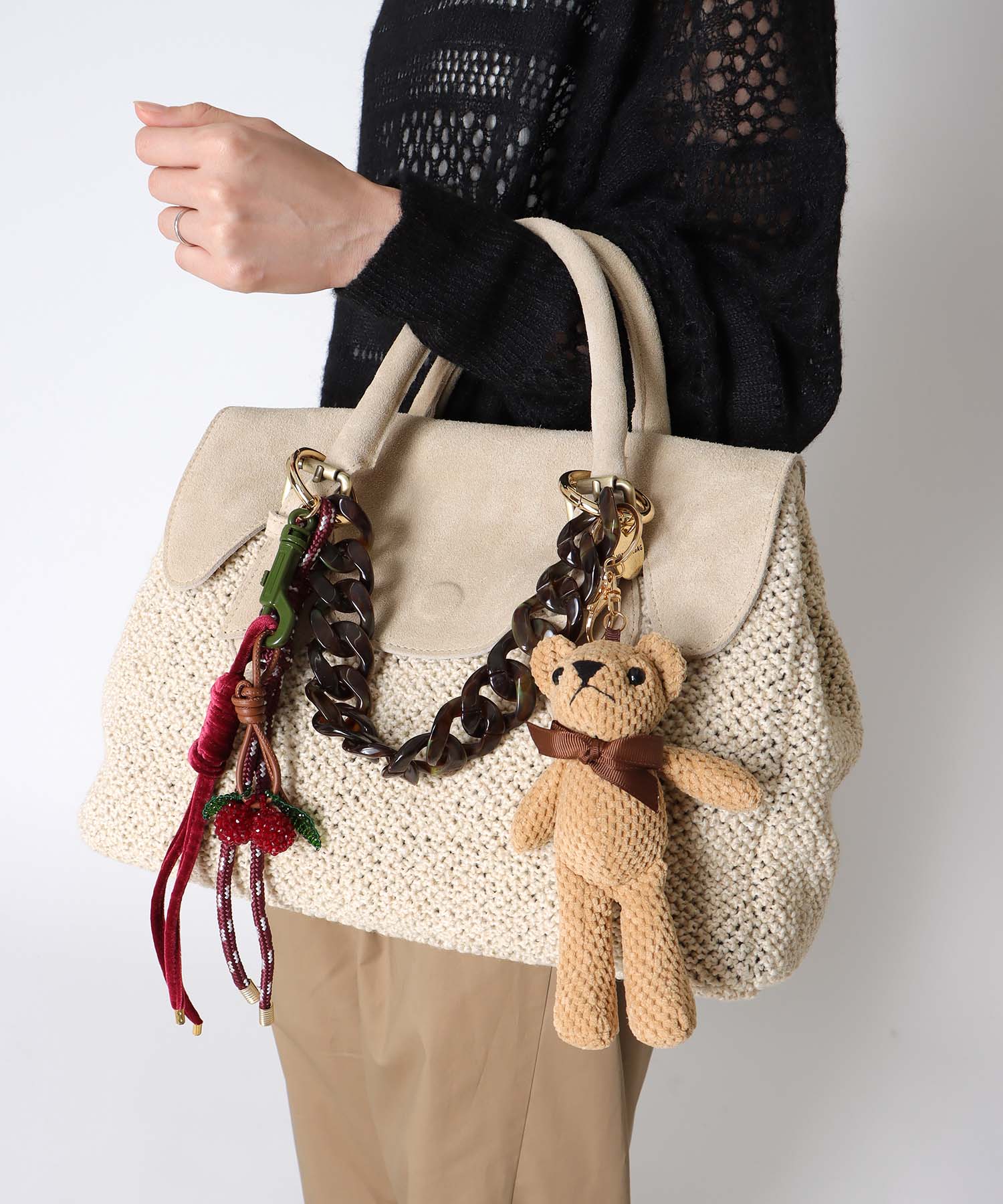 【8月28日予約販売】CHAIN BEAR CHARM【ヴィアメイルバッグ/VIAMAILBAG】