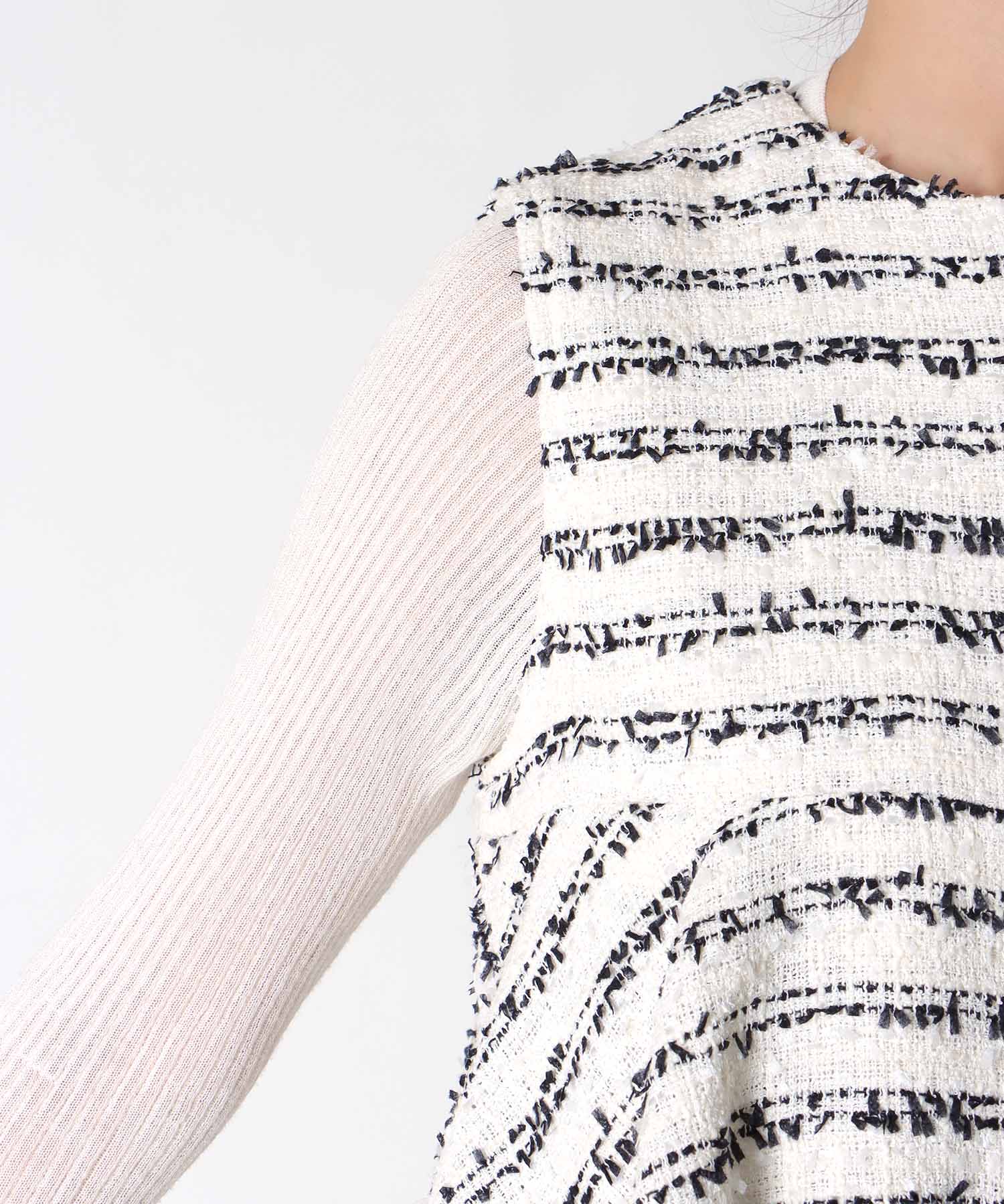 ツィードフリルベスト