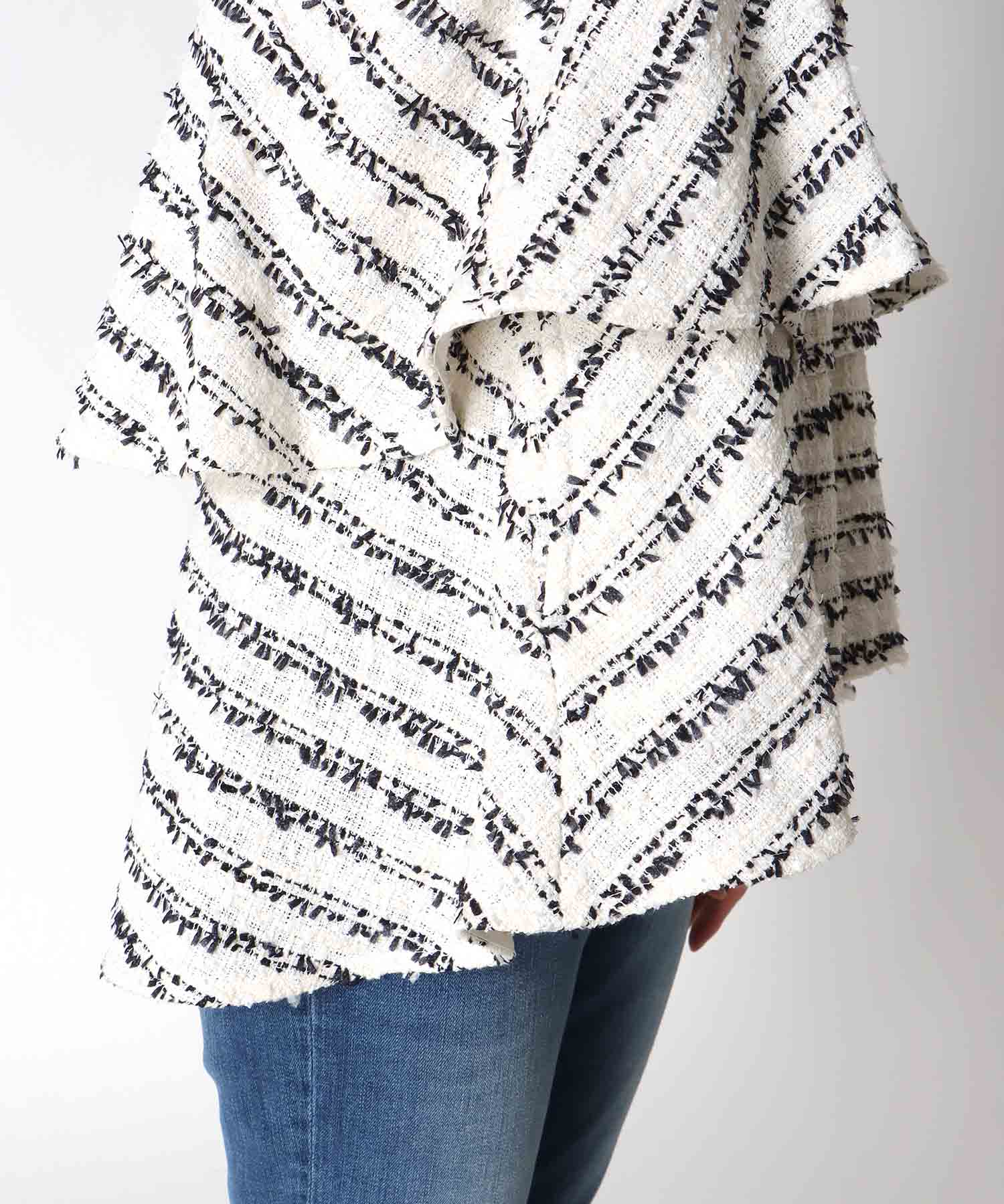 ツィードフリルベスト