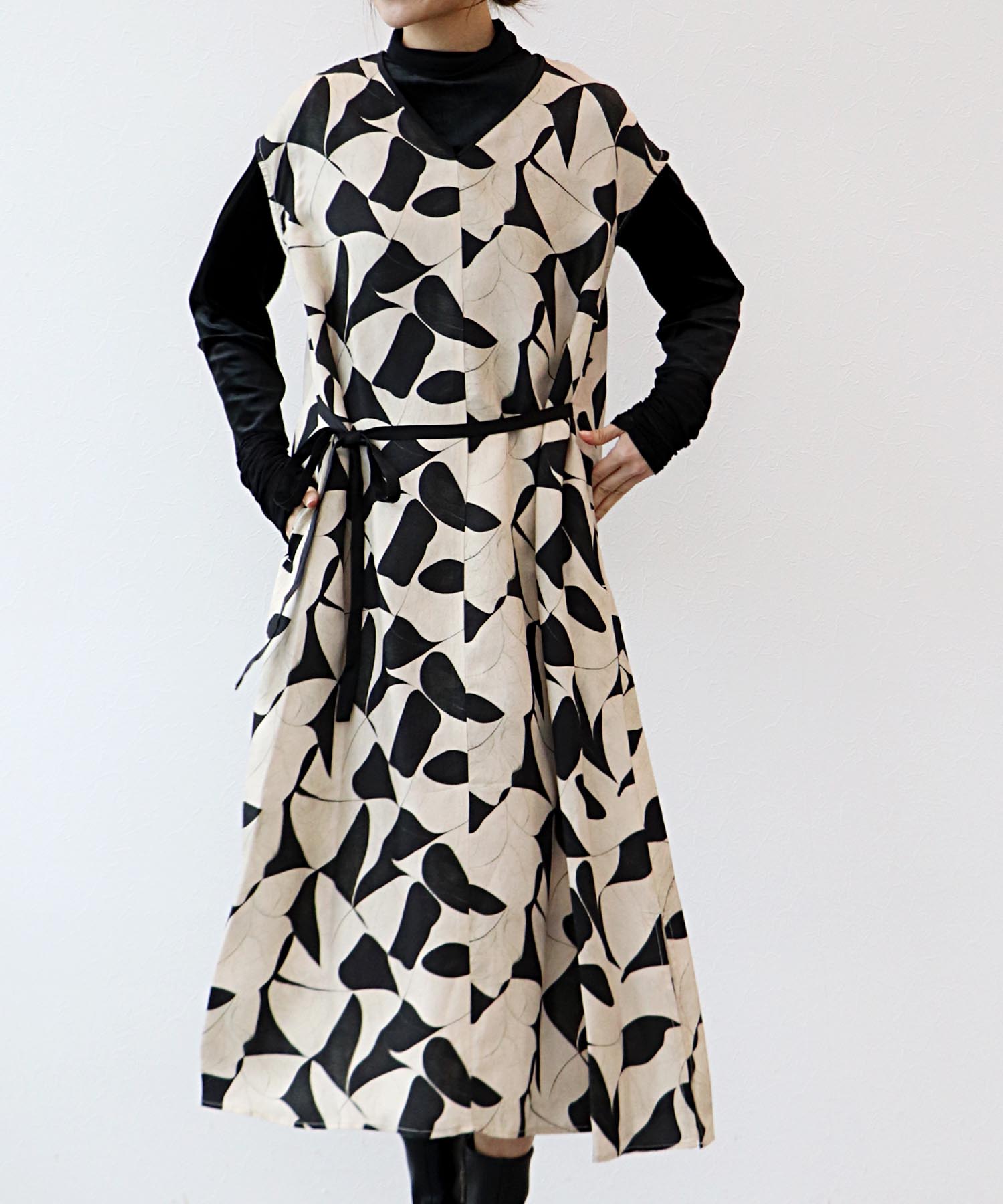 プリントノースリワンピース