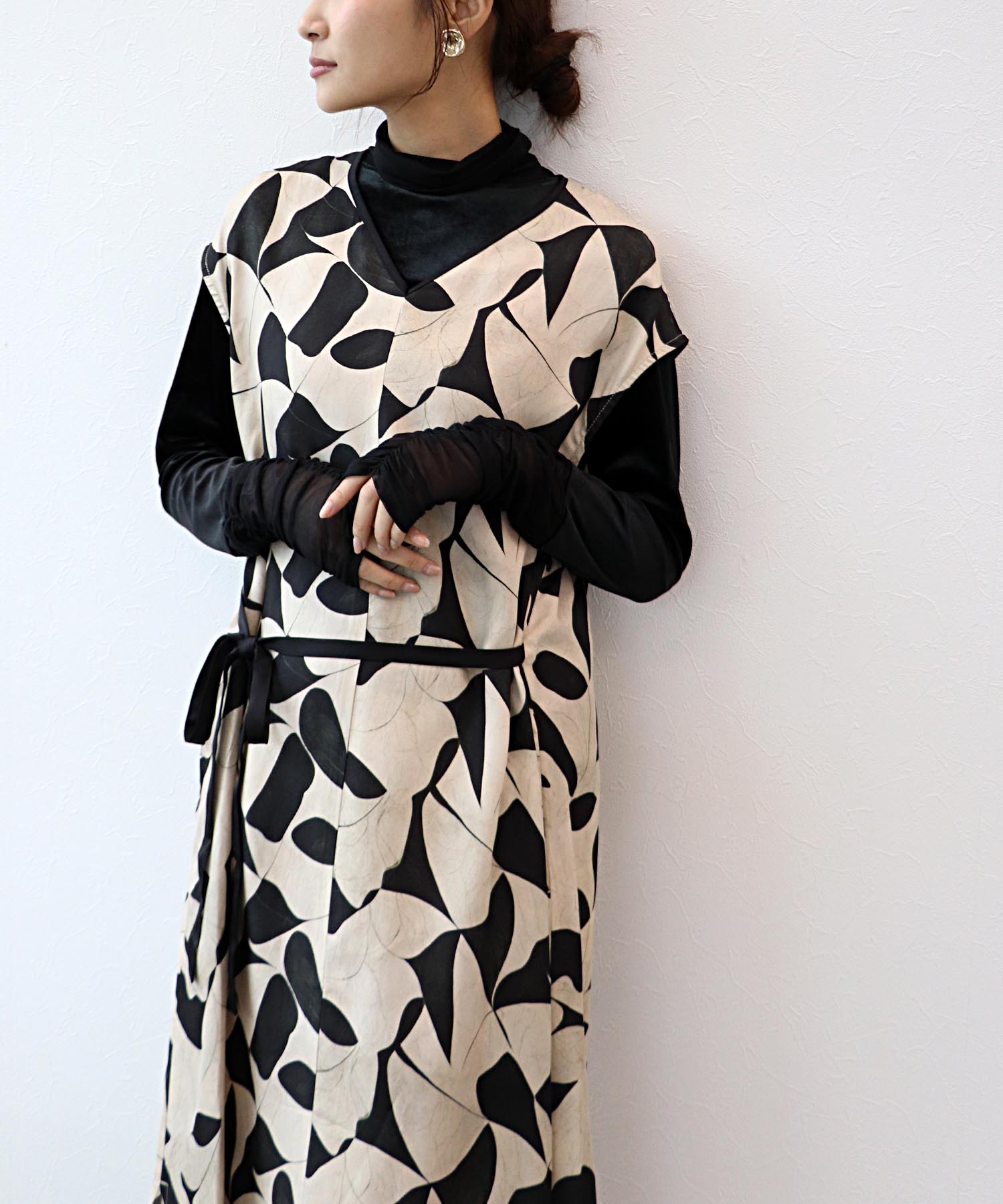 プリントノースリワンピース