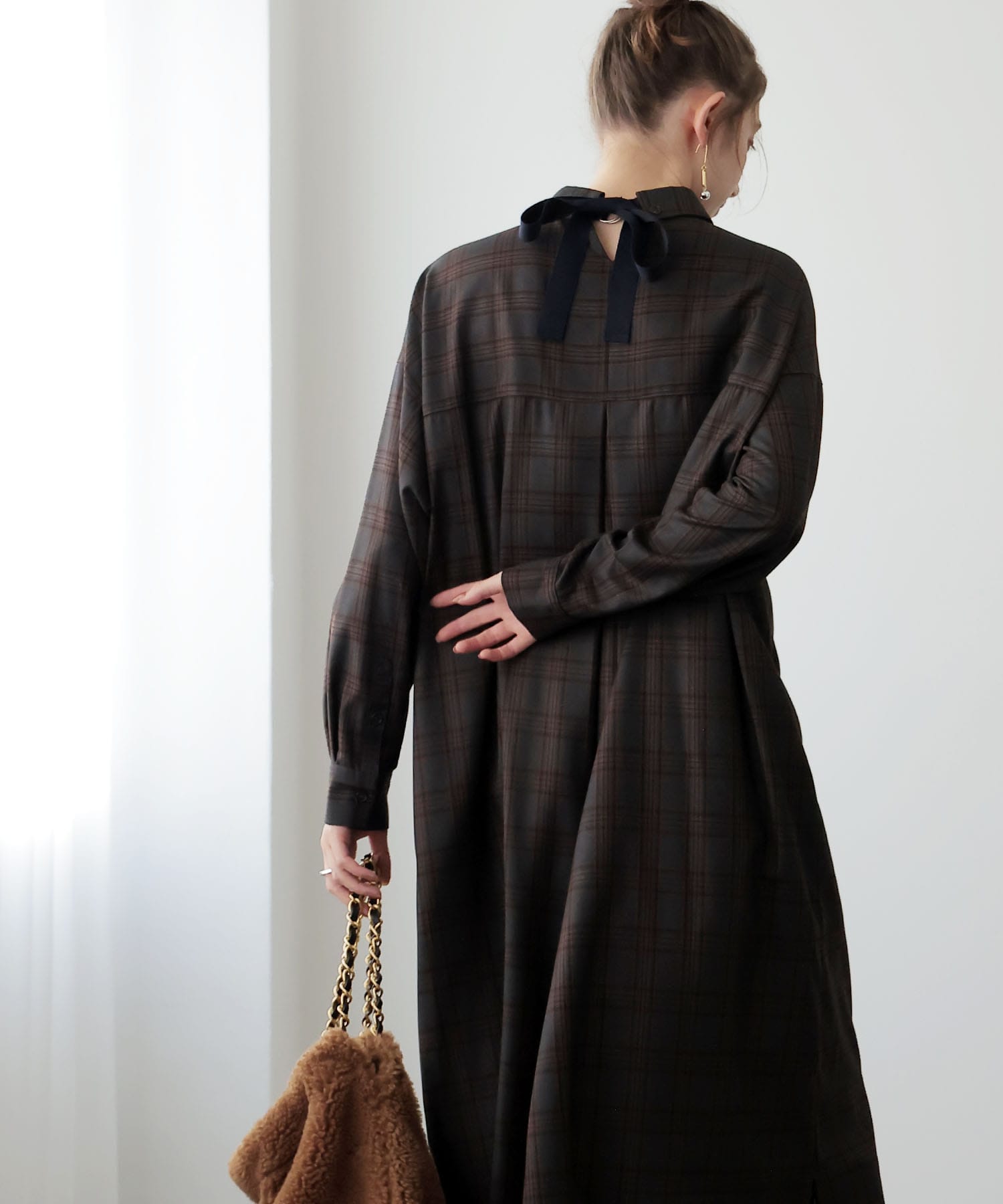 【10月16日予約販売】ロングシャツワンピース