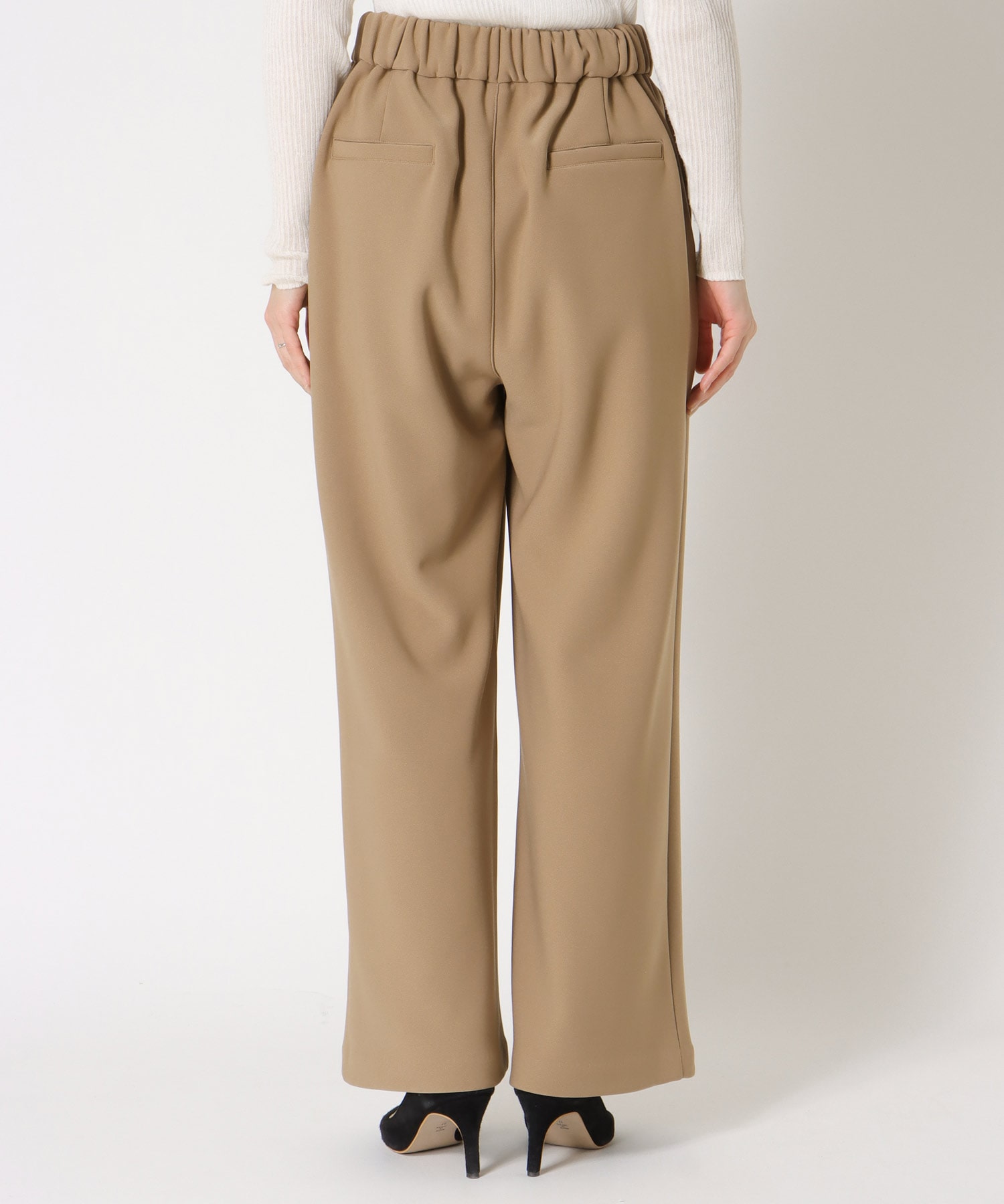 裏フリースワイドパンツ