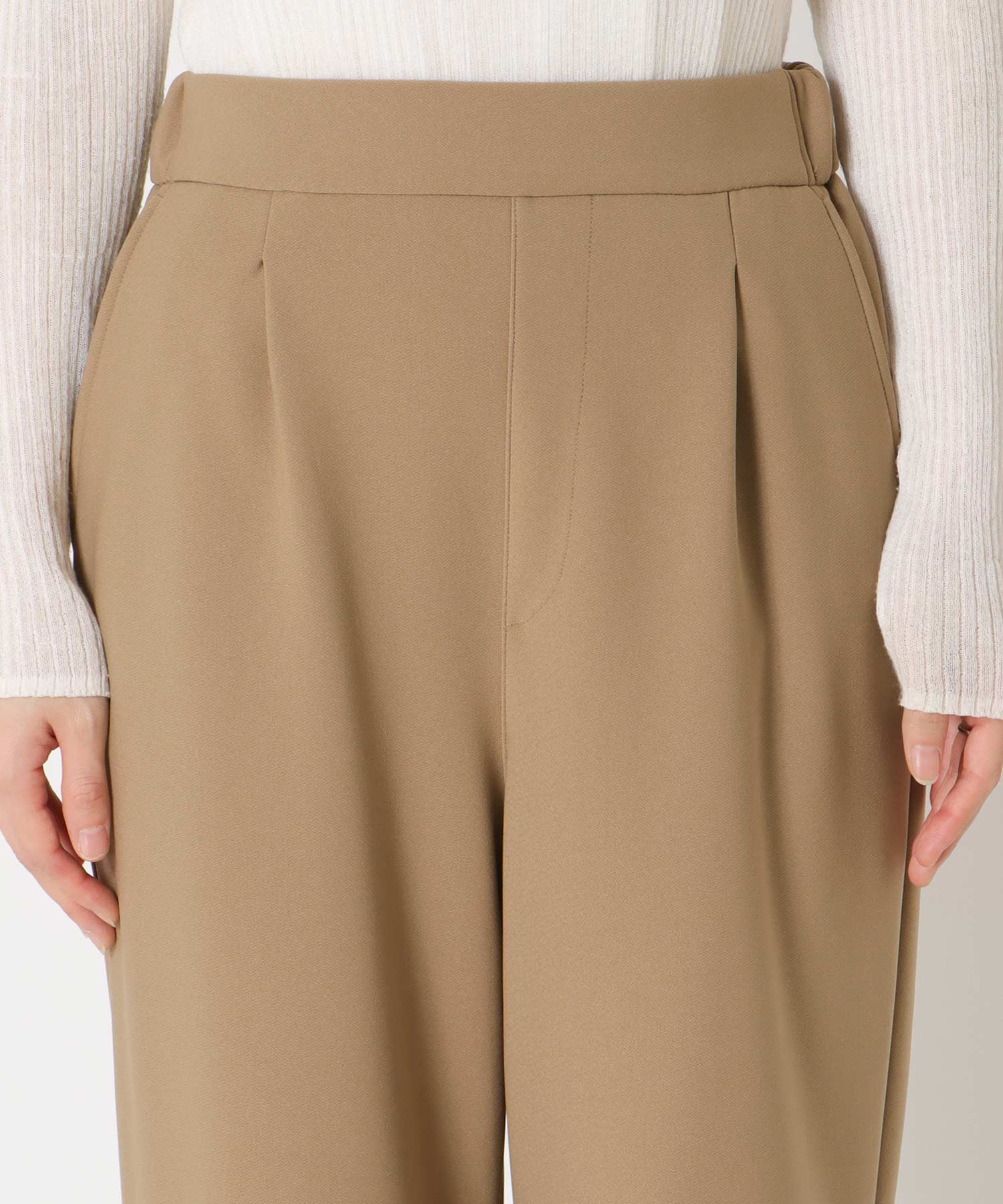 裏フリースワイドパンツ