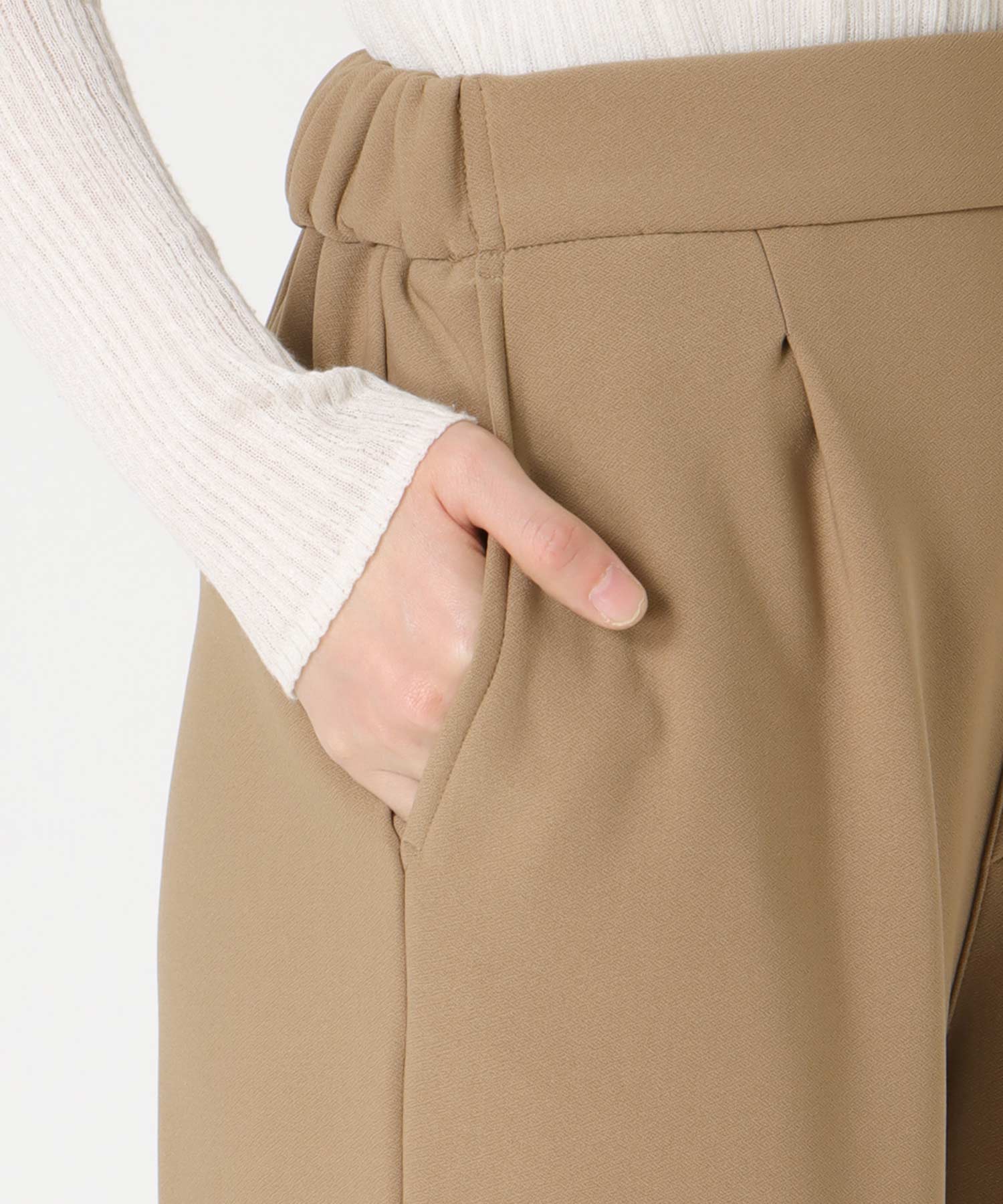 裏フリースワイドパンツ